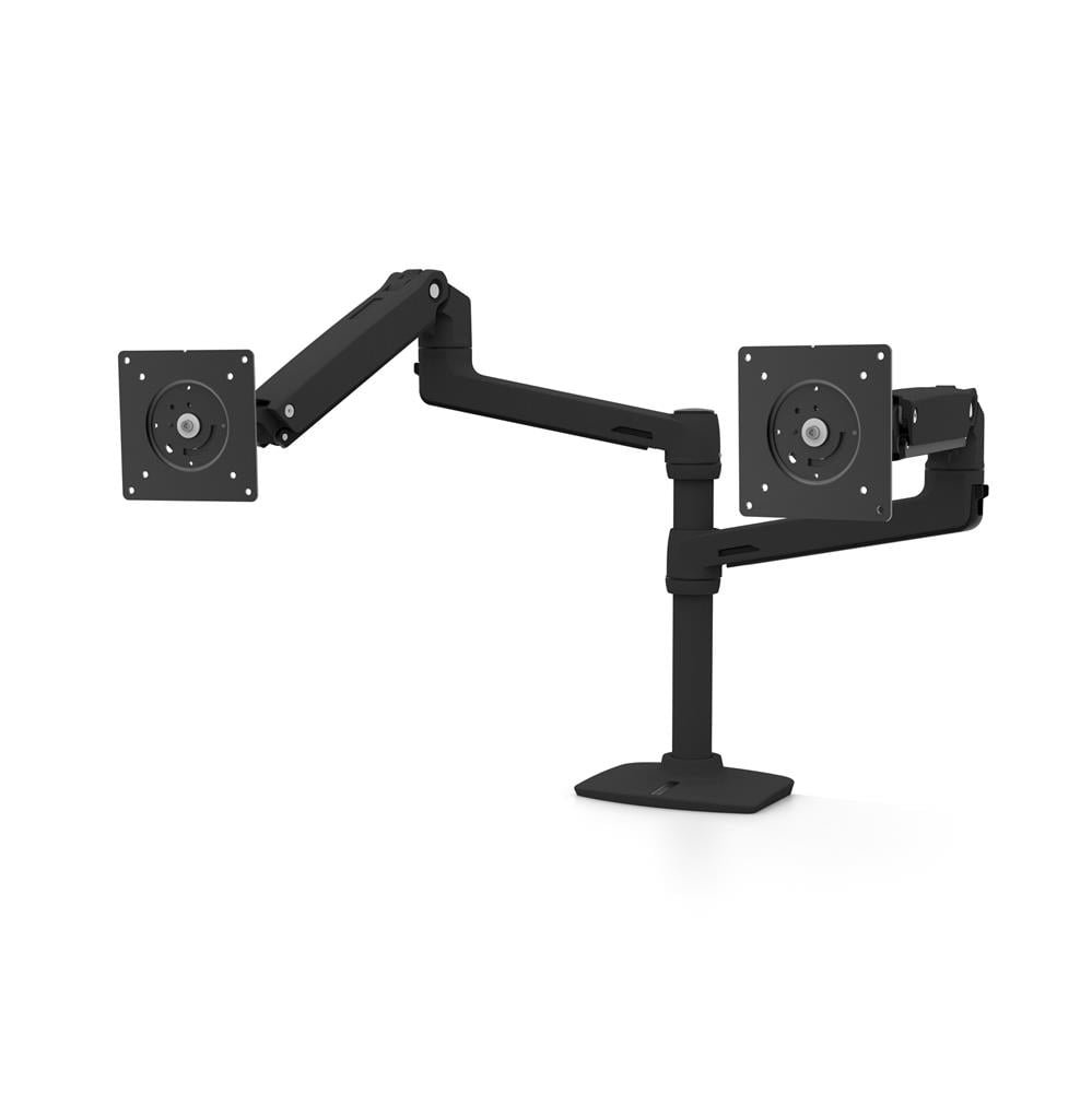 Ergotron LX Dual Monitor Stacking Arm (matte black) - 45-492-224