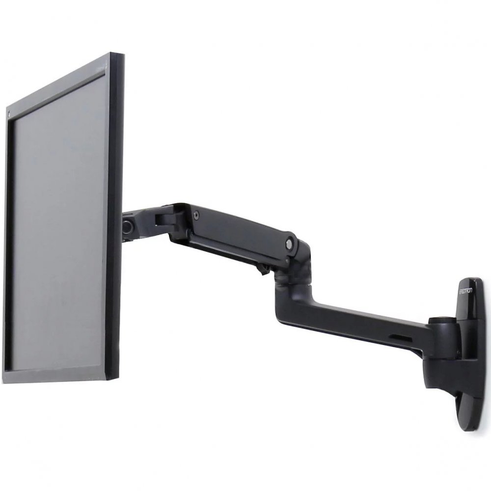 Ergotron LX Wall Mount Monitor Arm (matte black) - 45-243-224