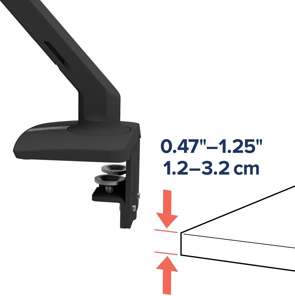 Ergotron MXV Desk Mount Monitor Arm (matte black) - 45-486-224