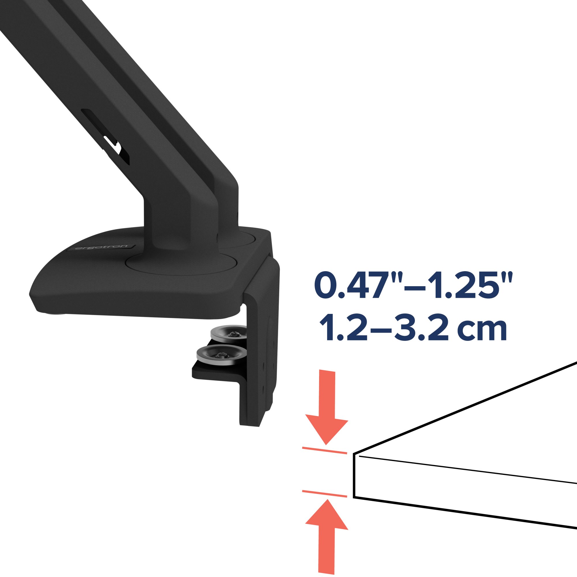 Ergotron MXV Desk Mount Dual Monitor Arm (matte black) 45-496-224