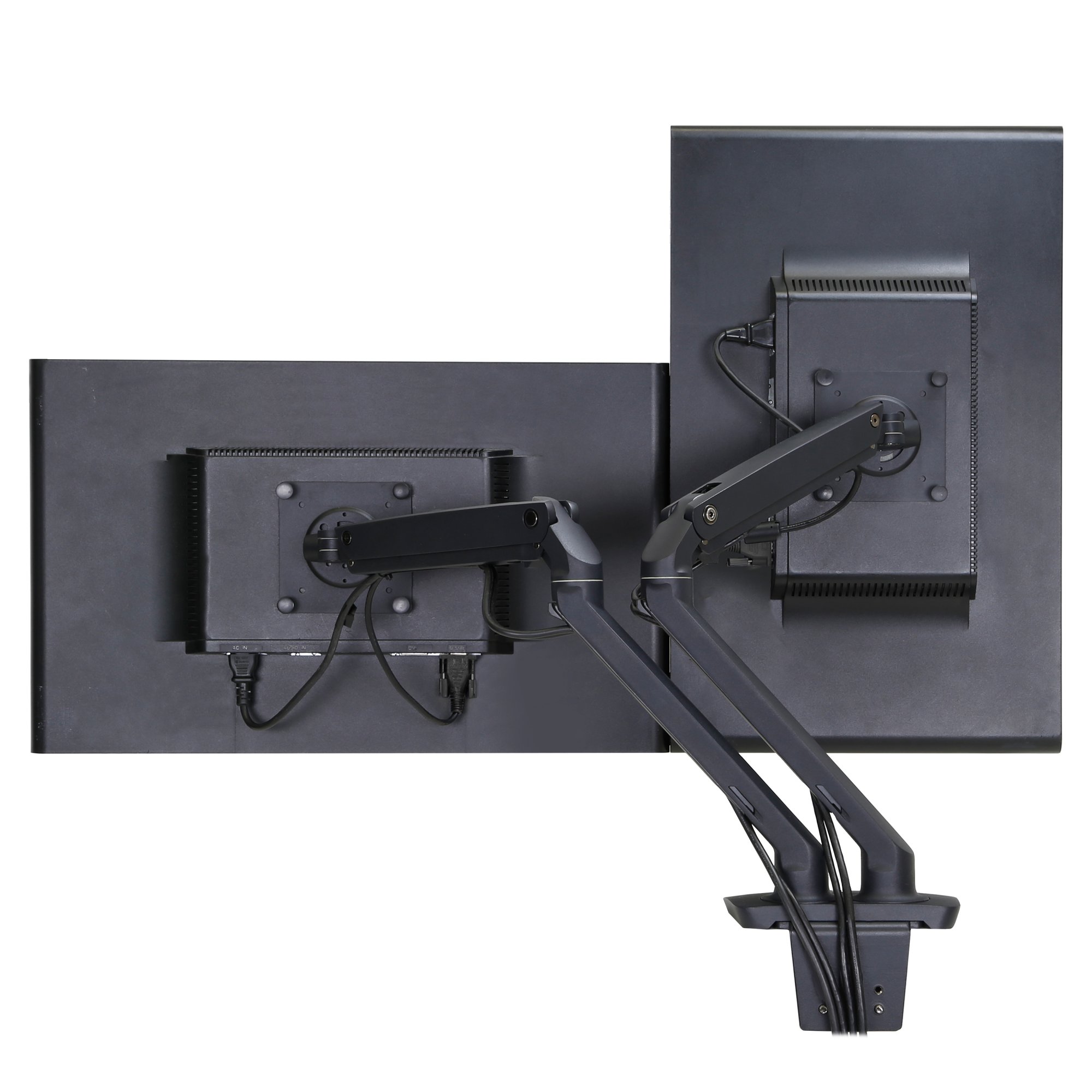 Ergotron MXV Desk Mount Dual Monitor Arm (matte black) 45-496-224