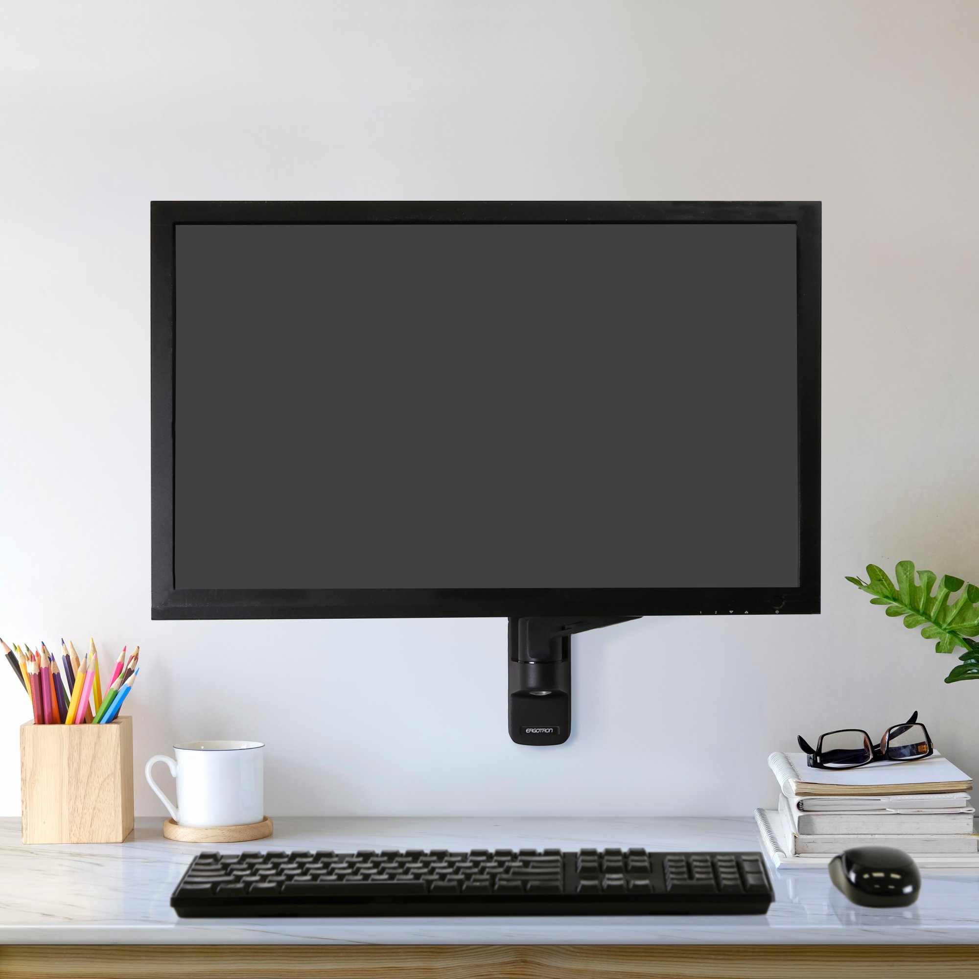 Ergotron MXV Wall Mount Monitor Arm (matte black) - 45-505-224