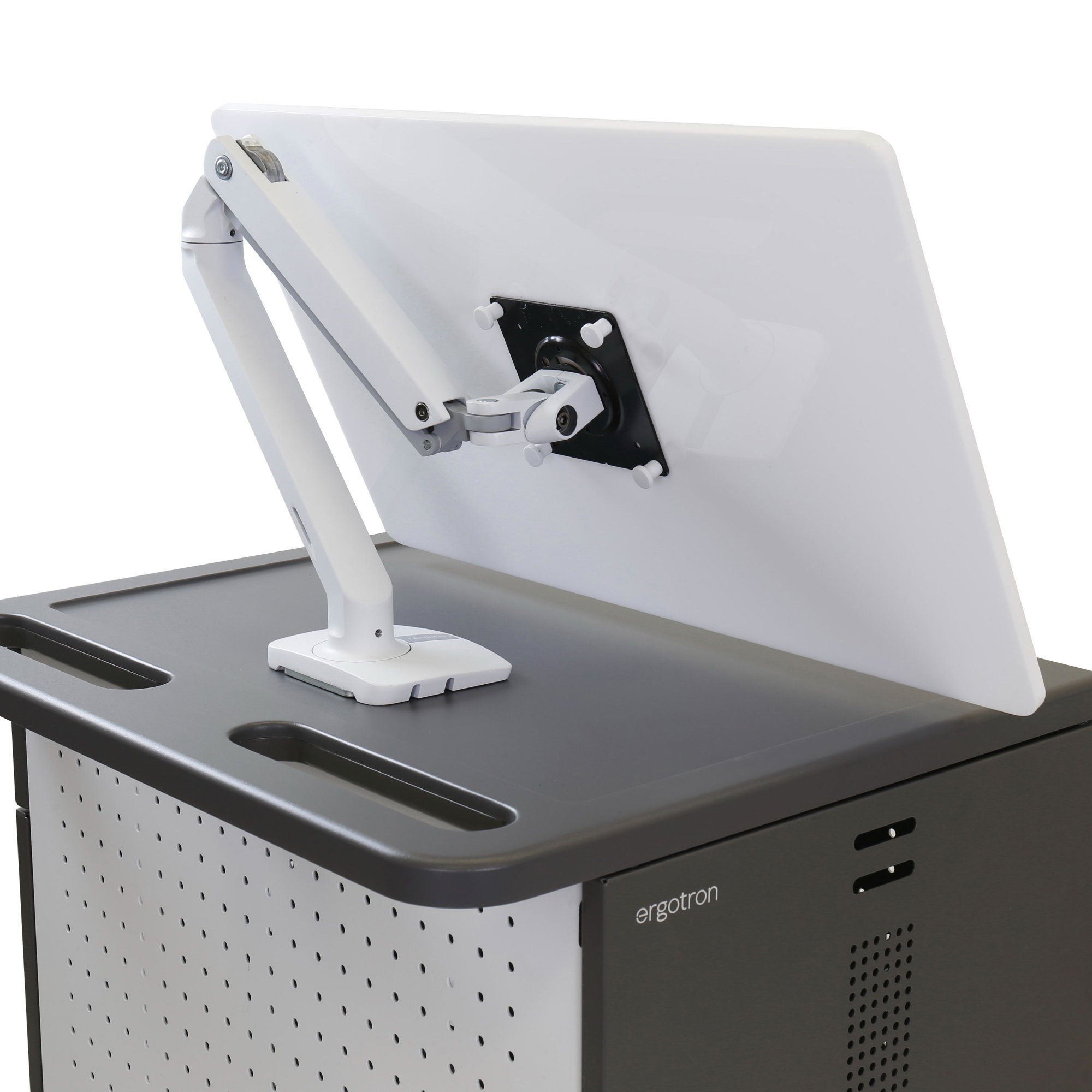 Whiteboard attachment - Securely mounts to a monitor arm with a VESA plate