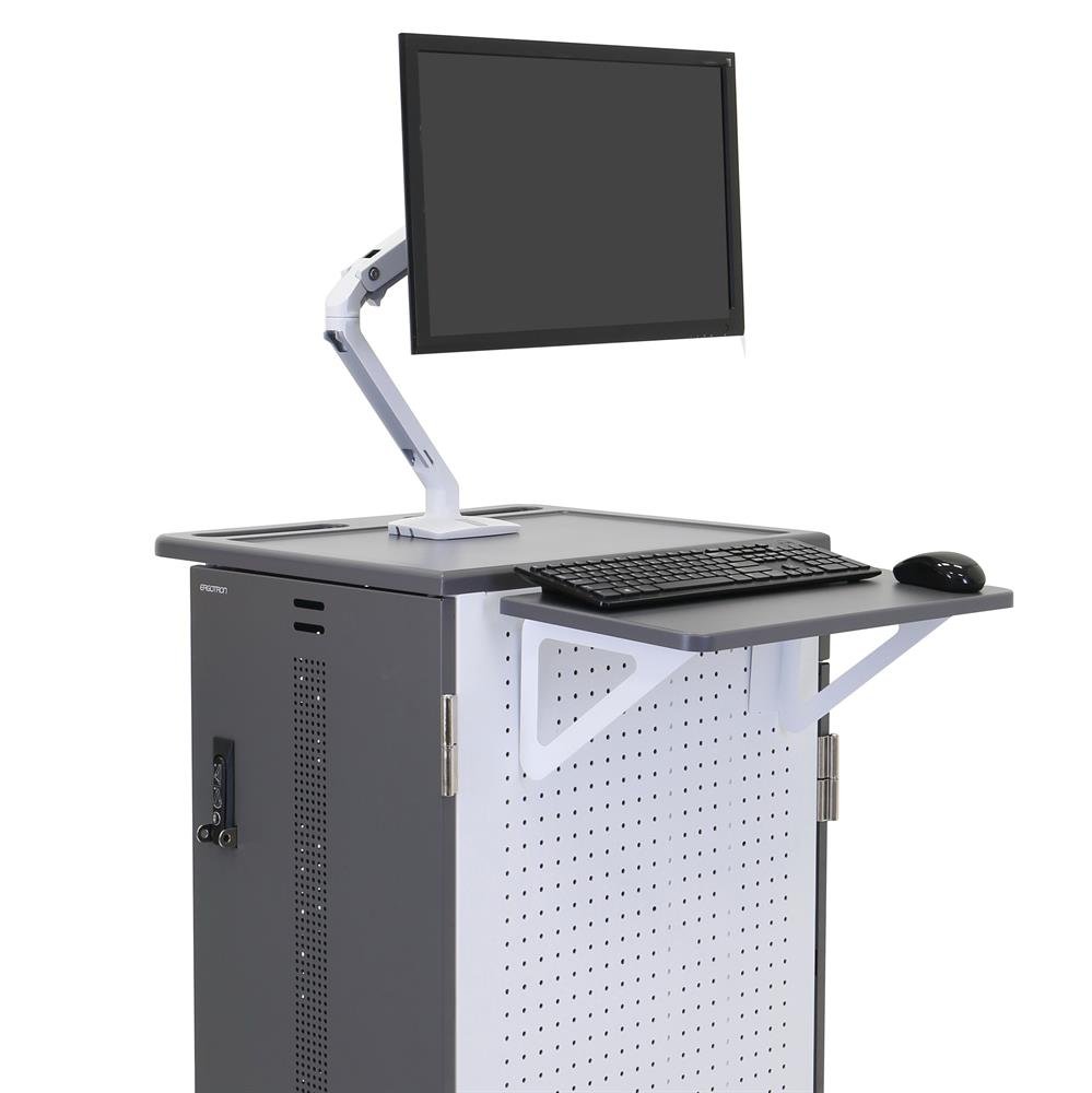 Flexible workstation - Attach an MXV Monitor Arm to show a video or project instructions