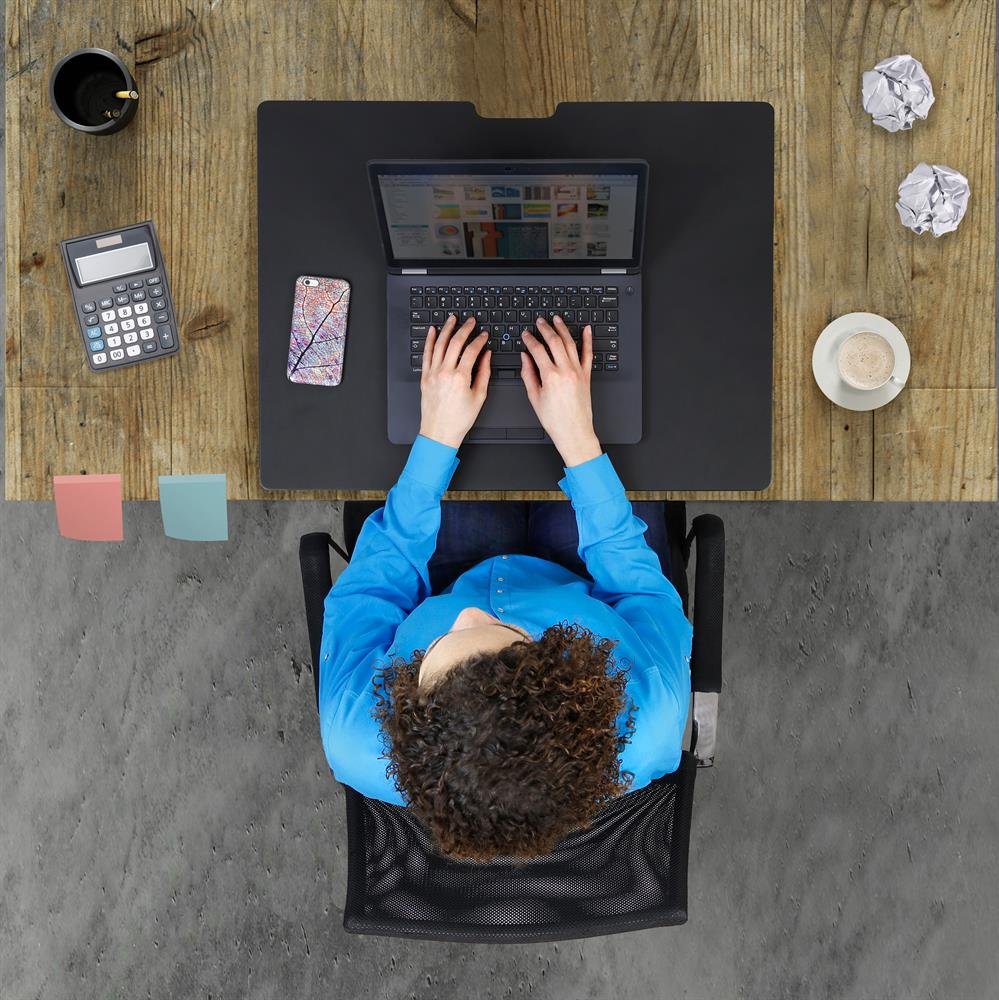 Top view of WorkFit-TS Compact Desk Converter