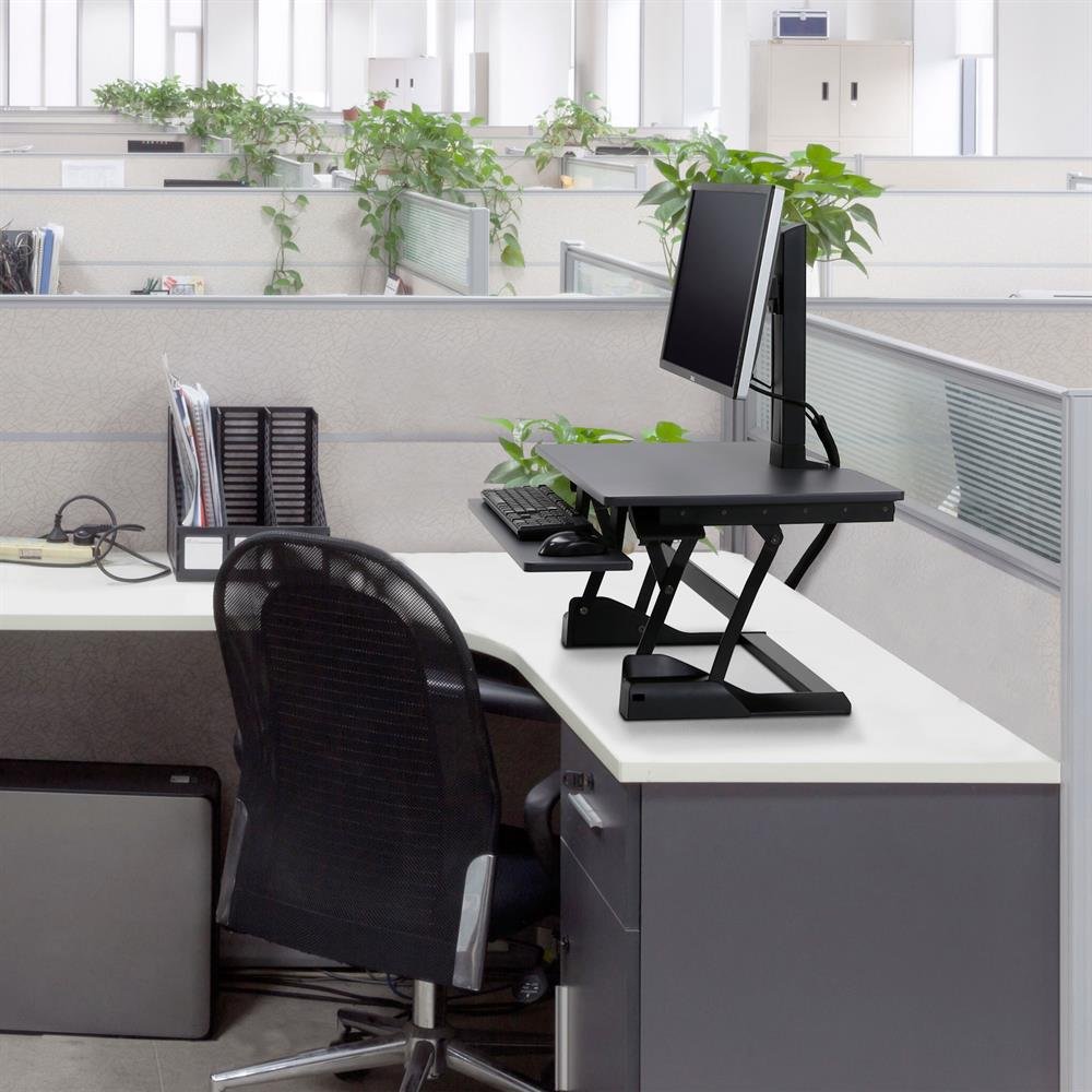 Side view of Ergotron WorkFit-TS Compact Desk Converter 33-447-921