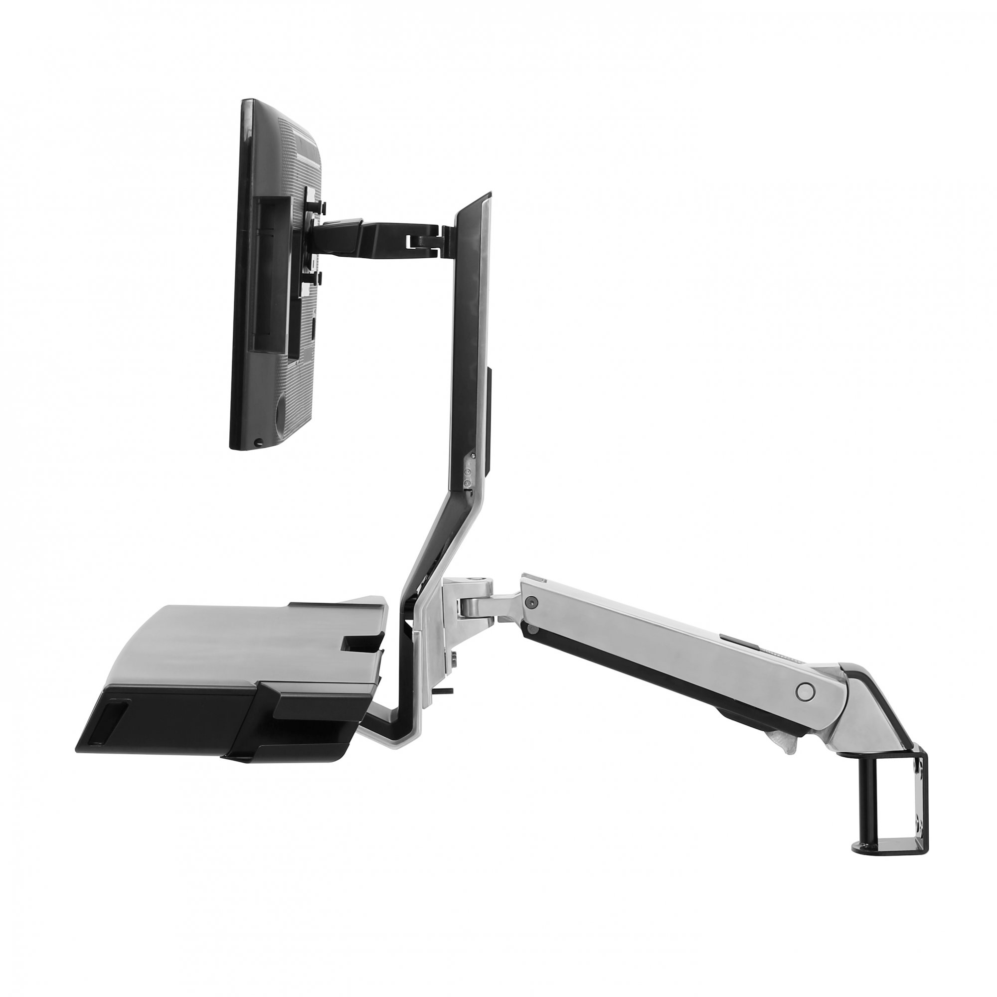 Ergotron 45-583-026 SV Combo Arm with Worksurface & Pan (polished aluminum)