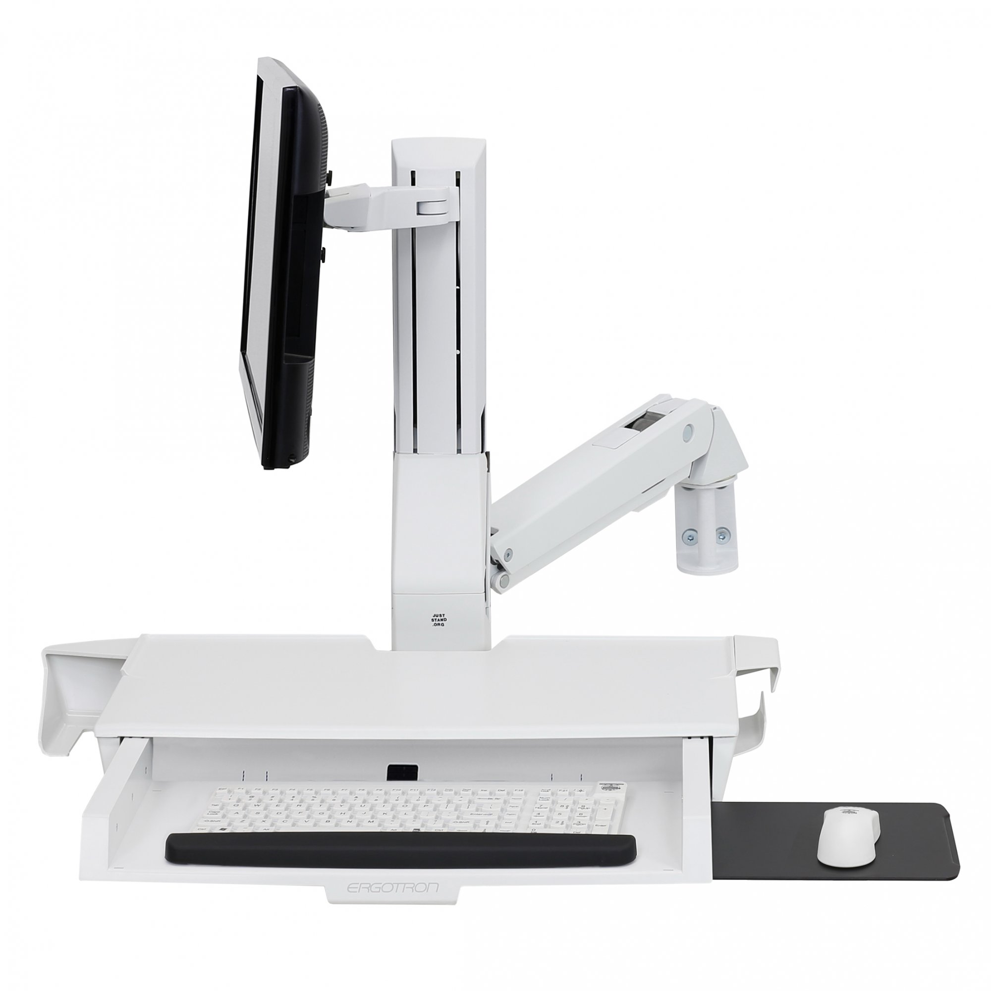 Ergotron 45-583-216 StyleView Combo Arm with Worksurface & Pan (white)