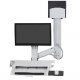 Ergotron 45-595-216 SV Sit-Stand Combo System with Medium CPU Holder (white)