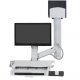 Ergotron 45-595-216 SV Sit-Stand Combo System with Medium CPU Holder (white)