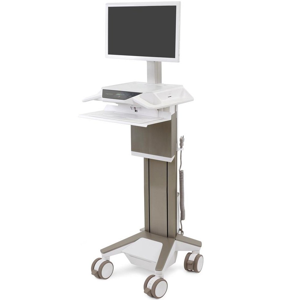 Ergotron C52-1201-1 CareFit Pro Full-Featured Medical Cart, LiFe Powered
