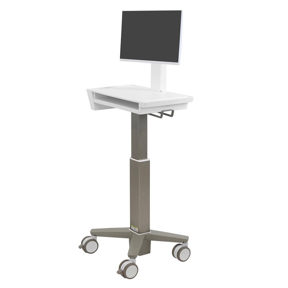 Ergotron C50-3500-0 Light-Duty CareFit Slim 2.0 LCD Medical Cart, No Drawer