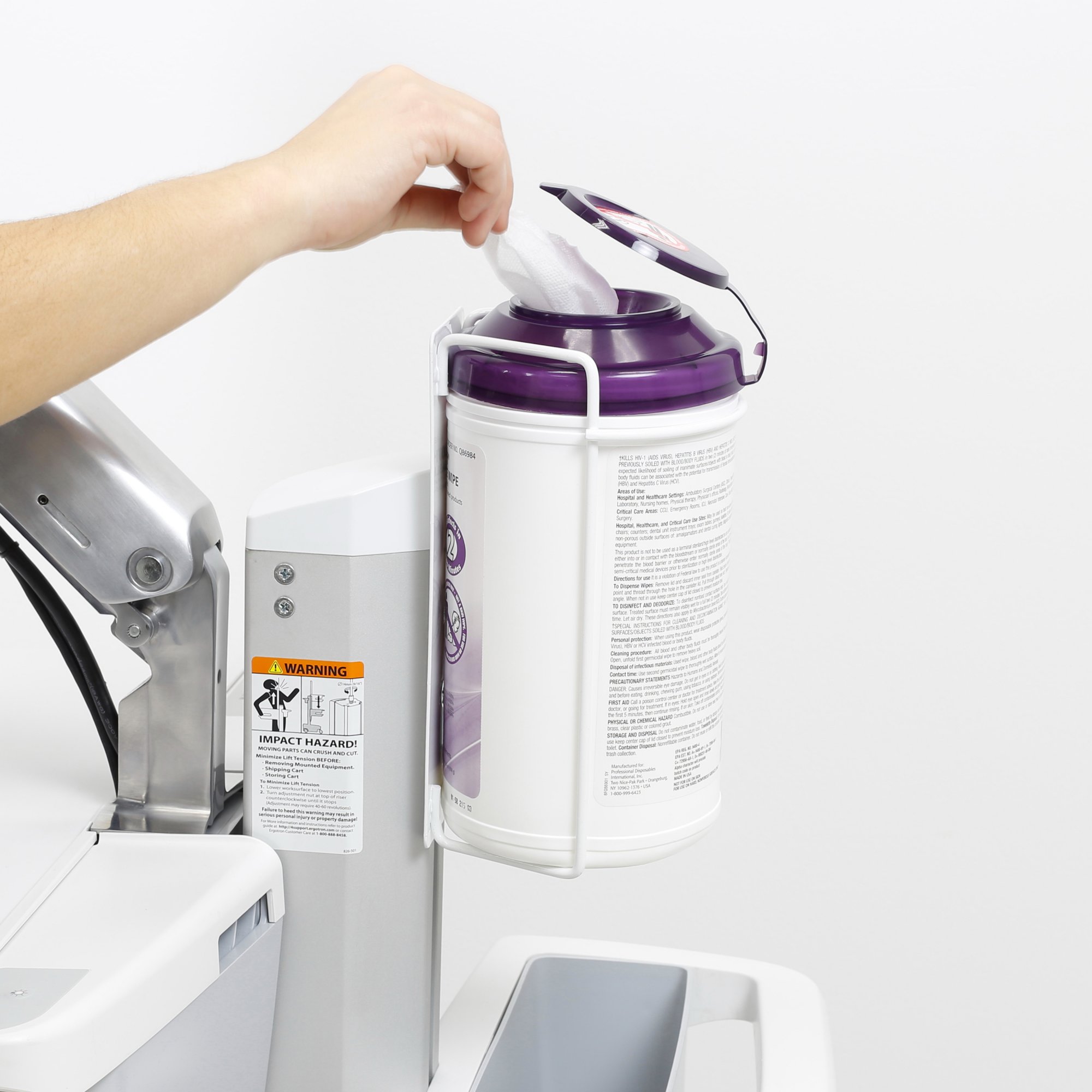 Ergotron 98-450 T-Slot Sani-Wipes Holder