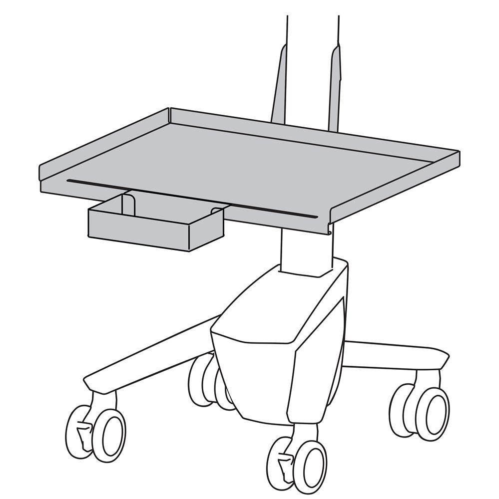 Ergotron 98-417-214 StyleView Front Shelf for Medical Cart