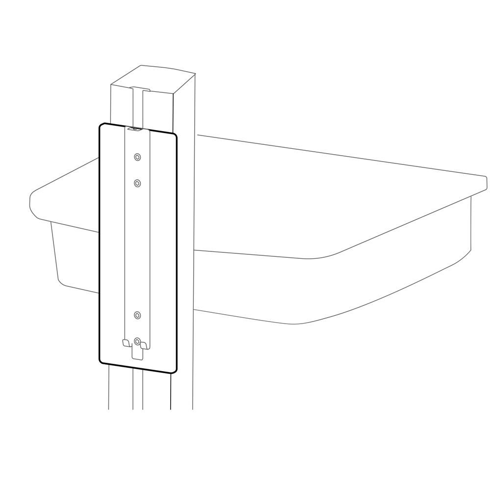 Ergotron 98-410 LiFeKinnex Track-Mount Bracket Kit for GCX