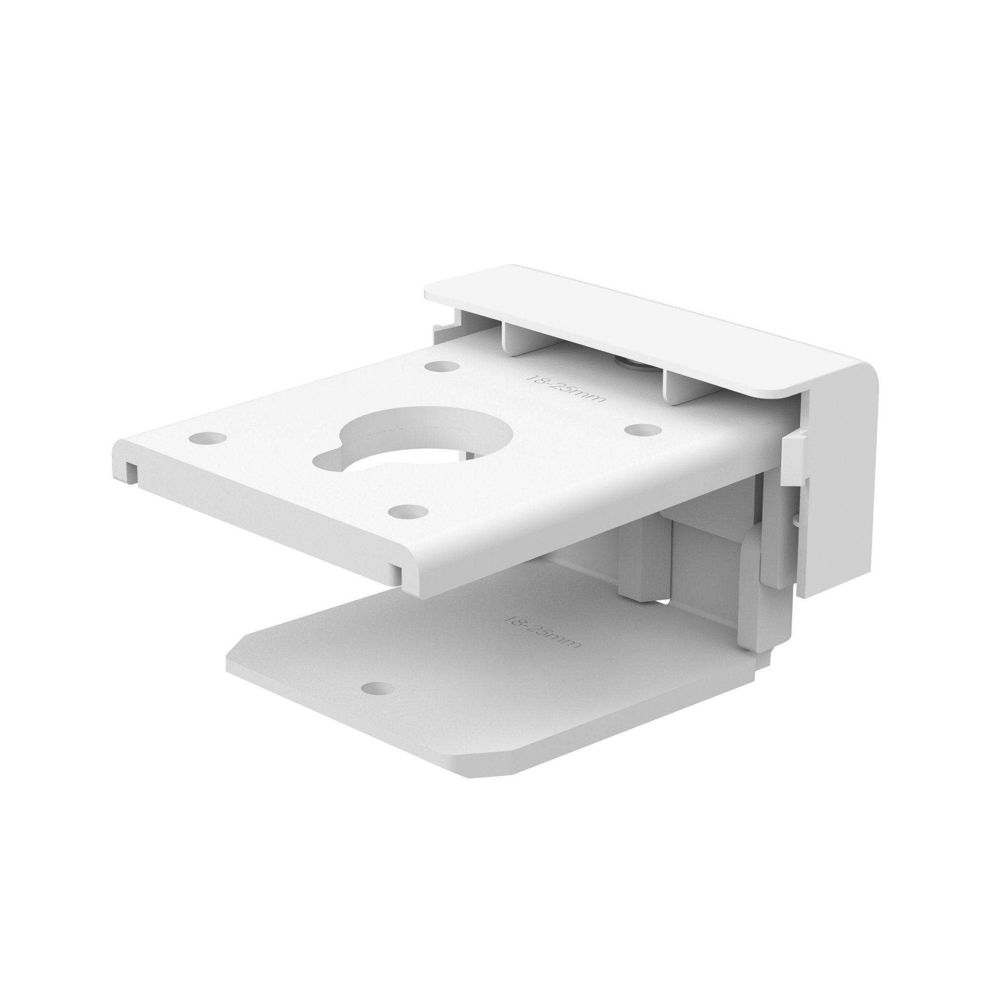 98-478-216 - Low-Profile Top-Mount C-Clamp for 18-25 mm thick surface (white)