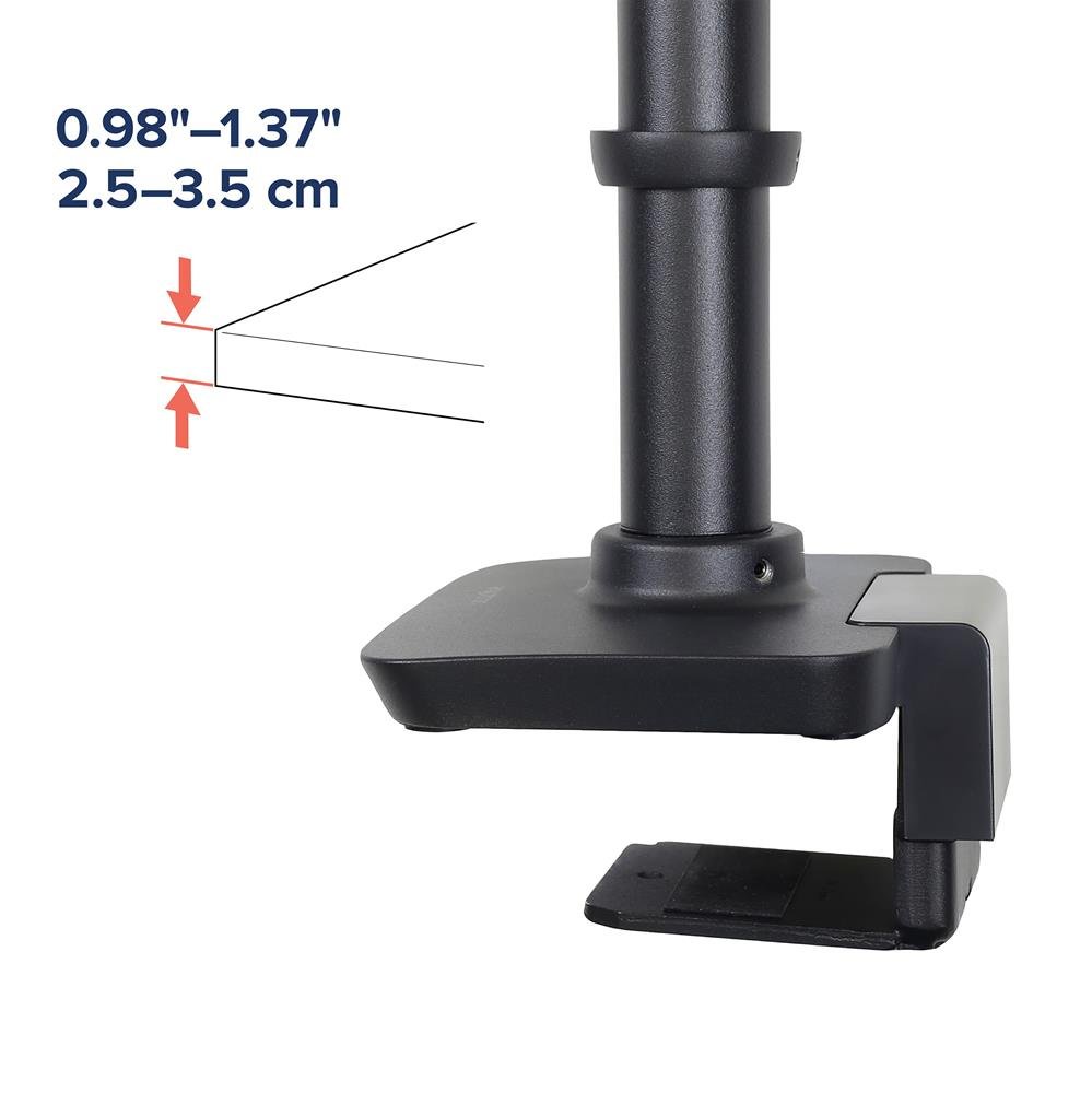 Ergotron 45-626-224 LX Desk Mount Monitor Arm with Low-Profile Clamp (matte black) 