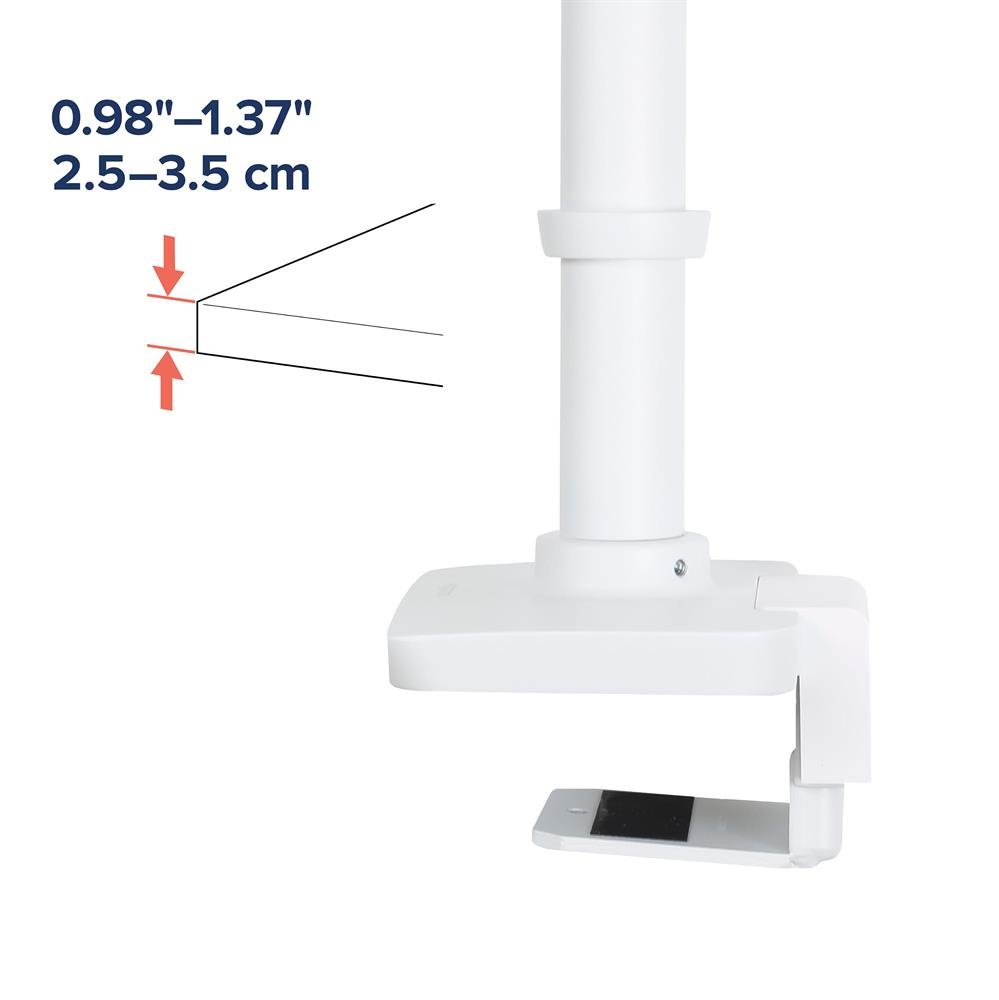 Ergotron 45-626-216 LX Desk Mount Monitor Arm with Low-Profile Clamp (white)