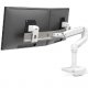 Ergotron 45-627-216 LX Desk Dual Direct Arm with Low-Profile Clamp (white)