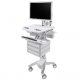 Ergotron SV43-2530-0 StyleView Medical Cart with HD Pivot, 3 Drawers