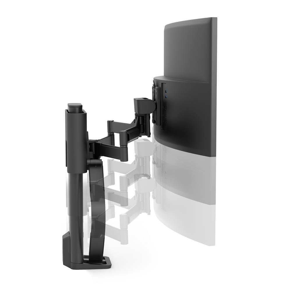 Ergotron 45-630-224 TRACE Single Monitor Desk Mount (matte black)