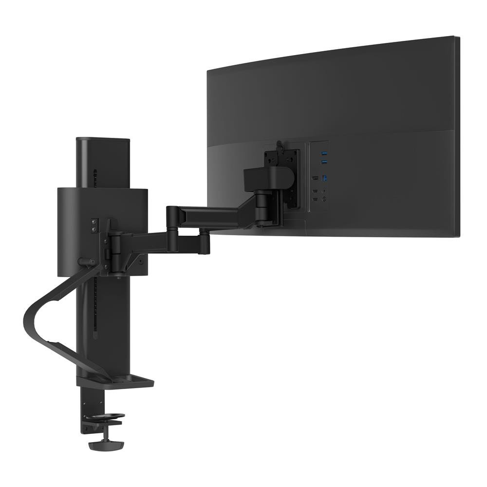 Ergotron 45-630-224 TRACE Single Monitor Desk Mount (matte black)