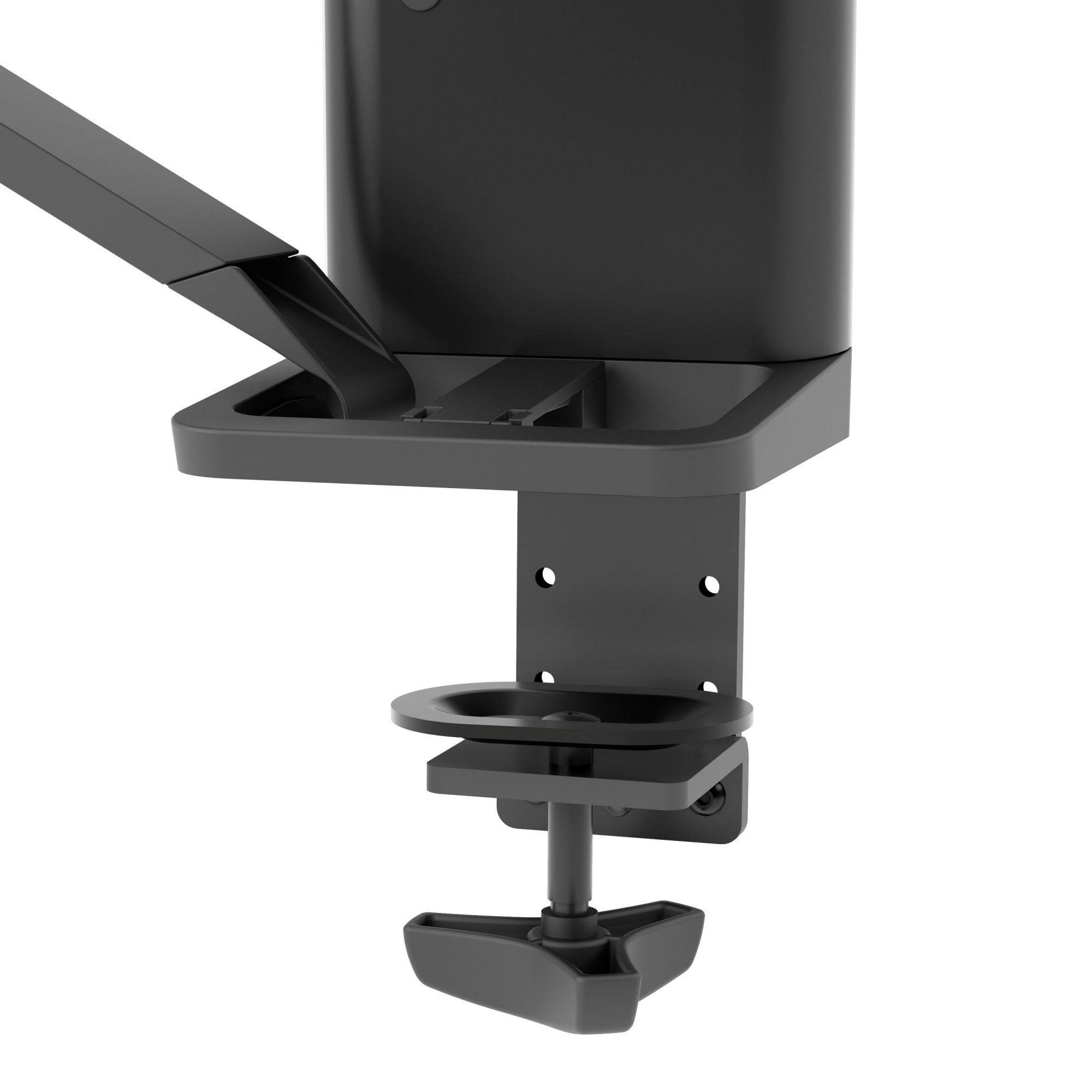 Ergotron 45-631-224 TRACE Dual Monitor Desk Mount (matte black)