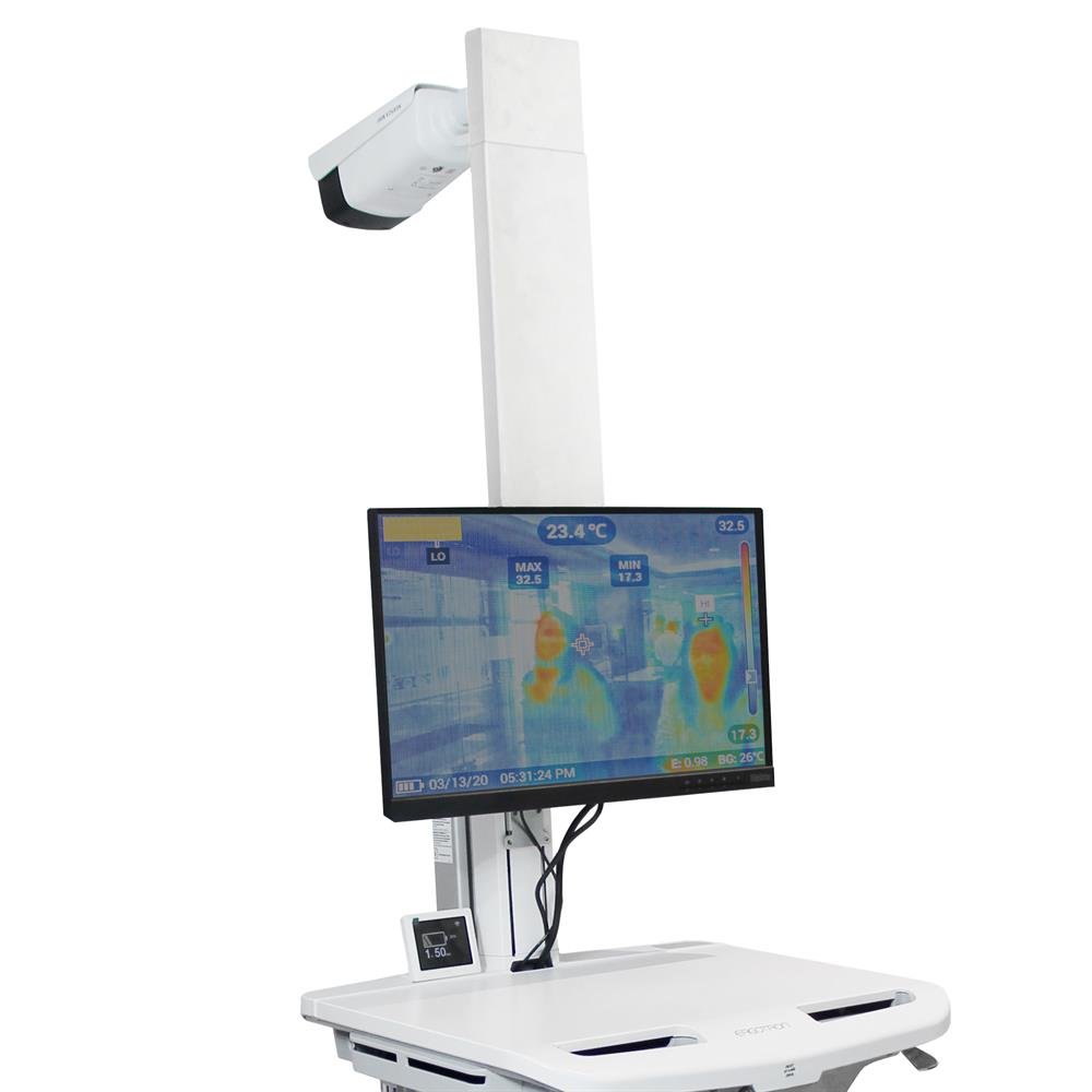 Ergotron Thermal Imaging Medical Cart with Onboard LiFe Power System