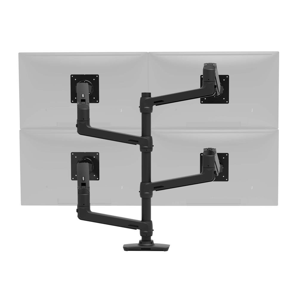 Ergotron 45-509-224 LX Dual Stacking Arm Tall Pole (matte black)