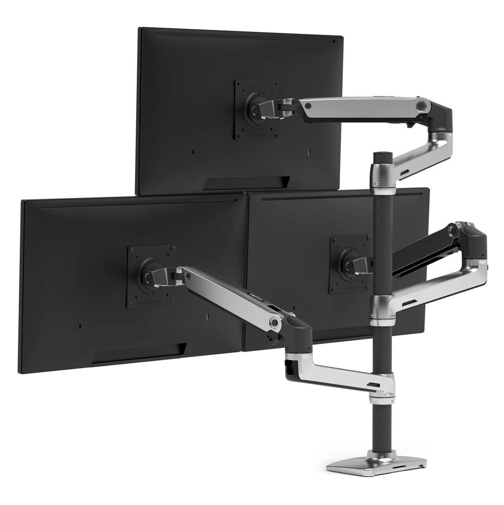 Dual Monitor Arm Fully Adjustable with 3-Section Extended Design