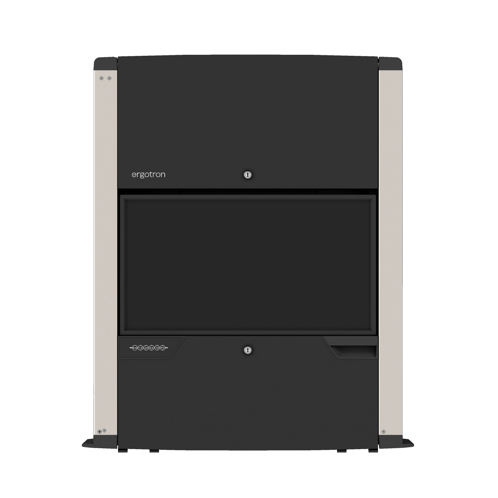 Low-profile design stays within 4" (10 cm) of the wall to fit tight spaces