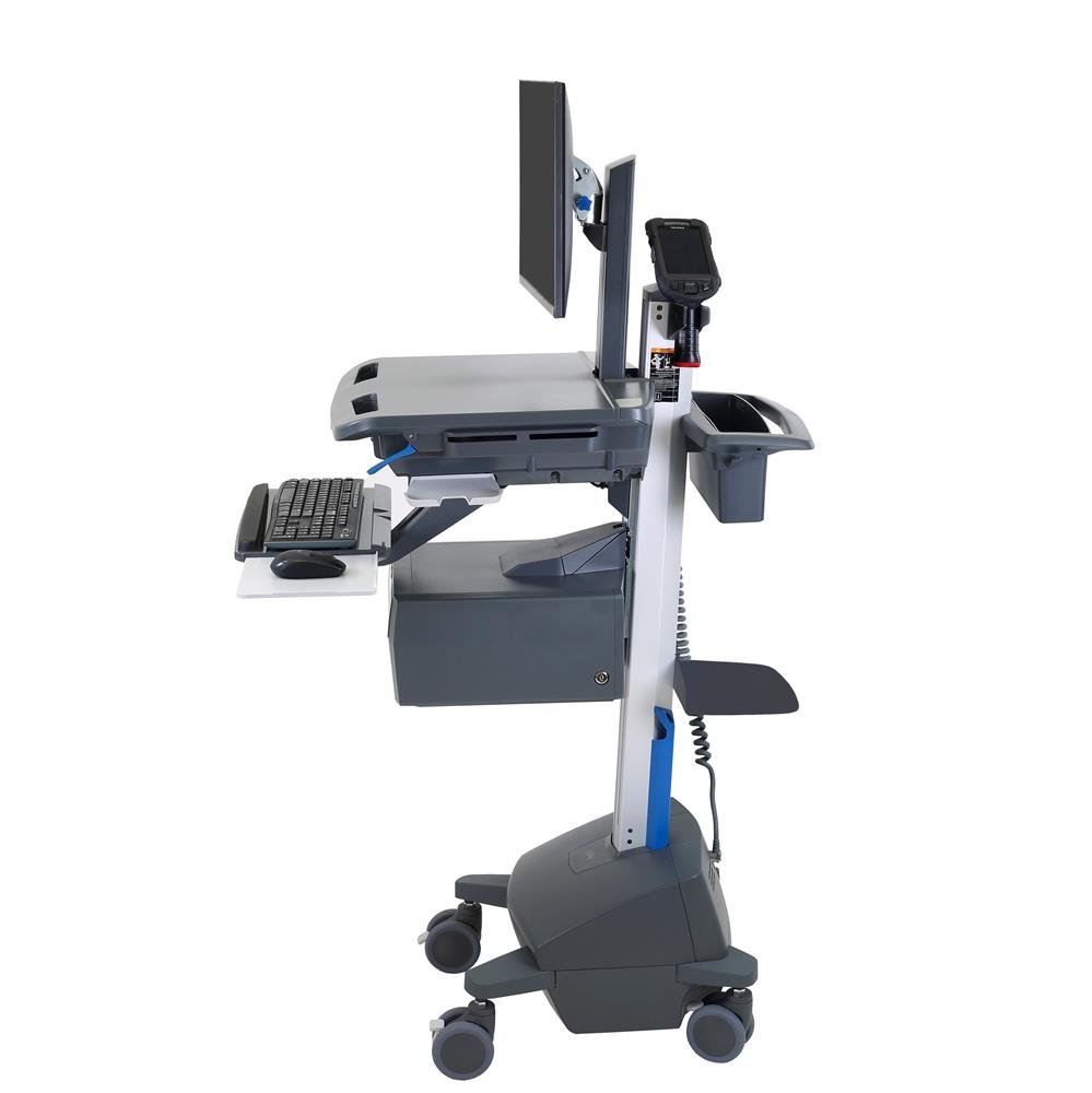 Ergotron SV42-8302-1 SV LCD Pivot Cart, LiFe Powered (no drawers)