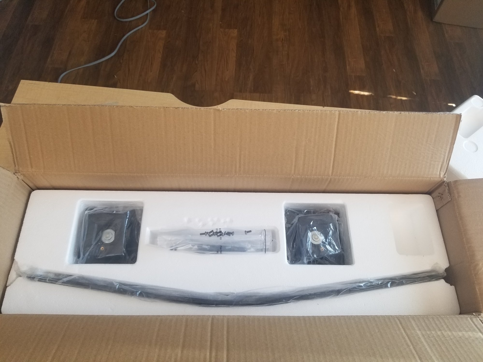 Open box: Ergotron 97-606 WorkFit Conversion Kit: Single HD to Dual