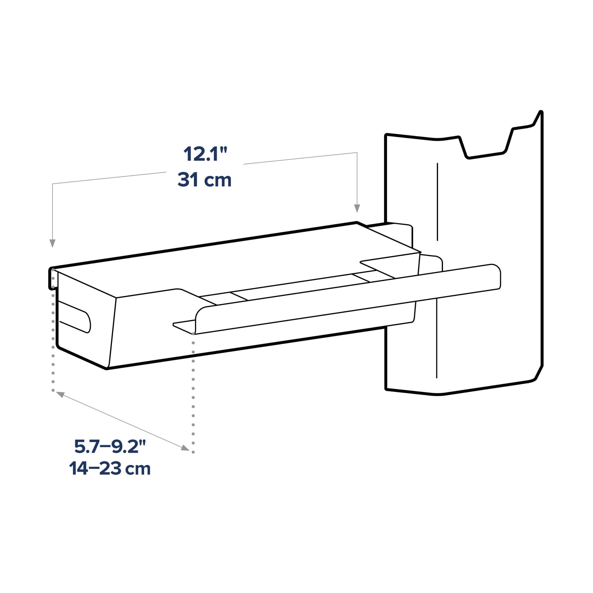 Ergotron 98-647-251 Large Printer Bracket for Wall Track