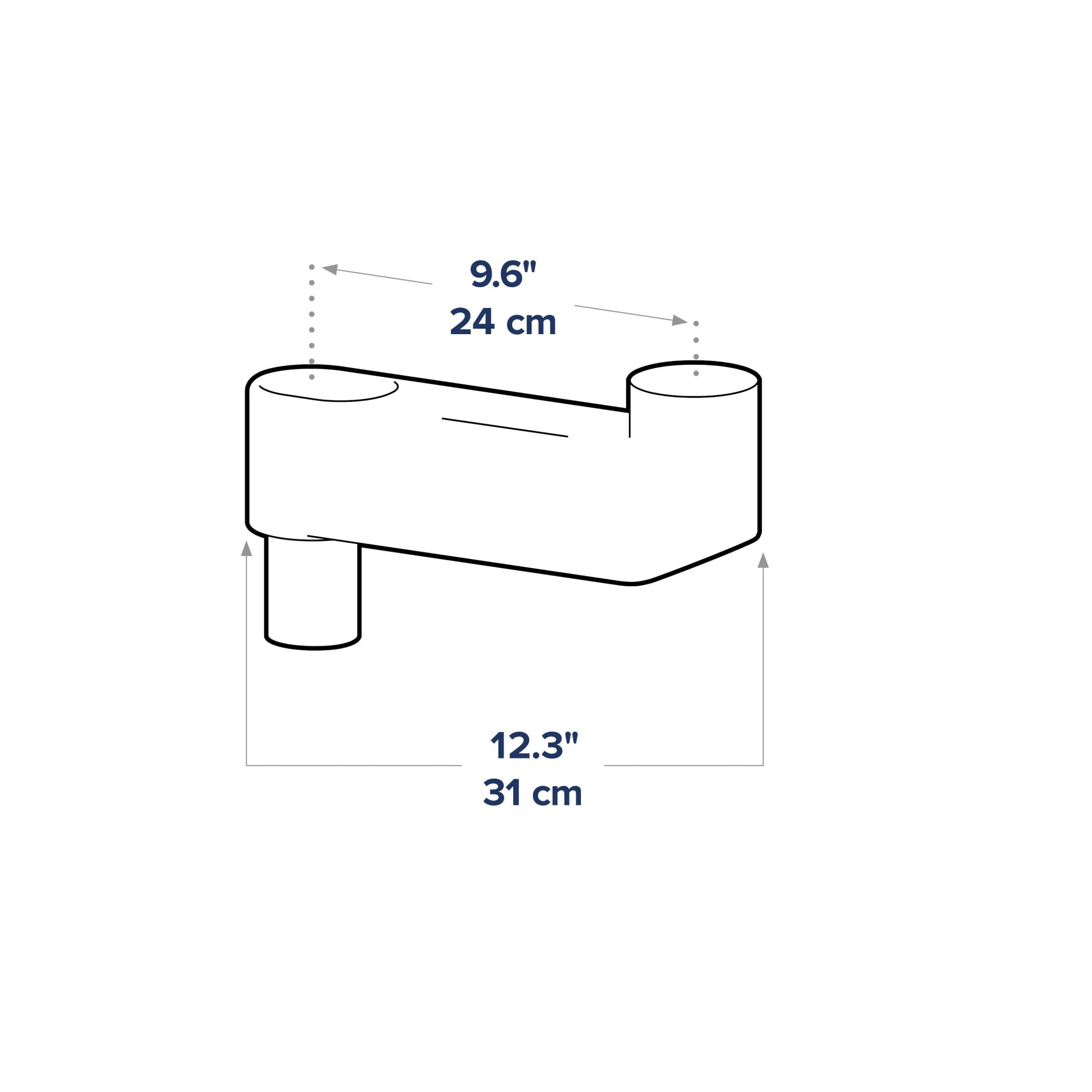 Ergotron 98-648-251 CareFit Short Combo Extender Arm