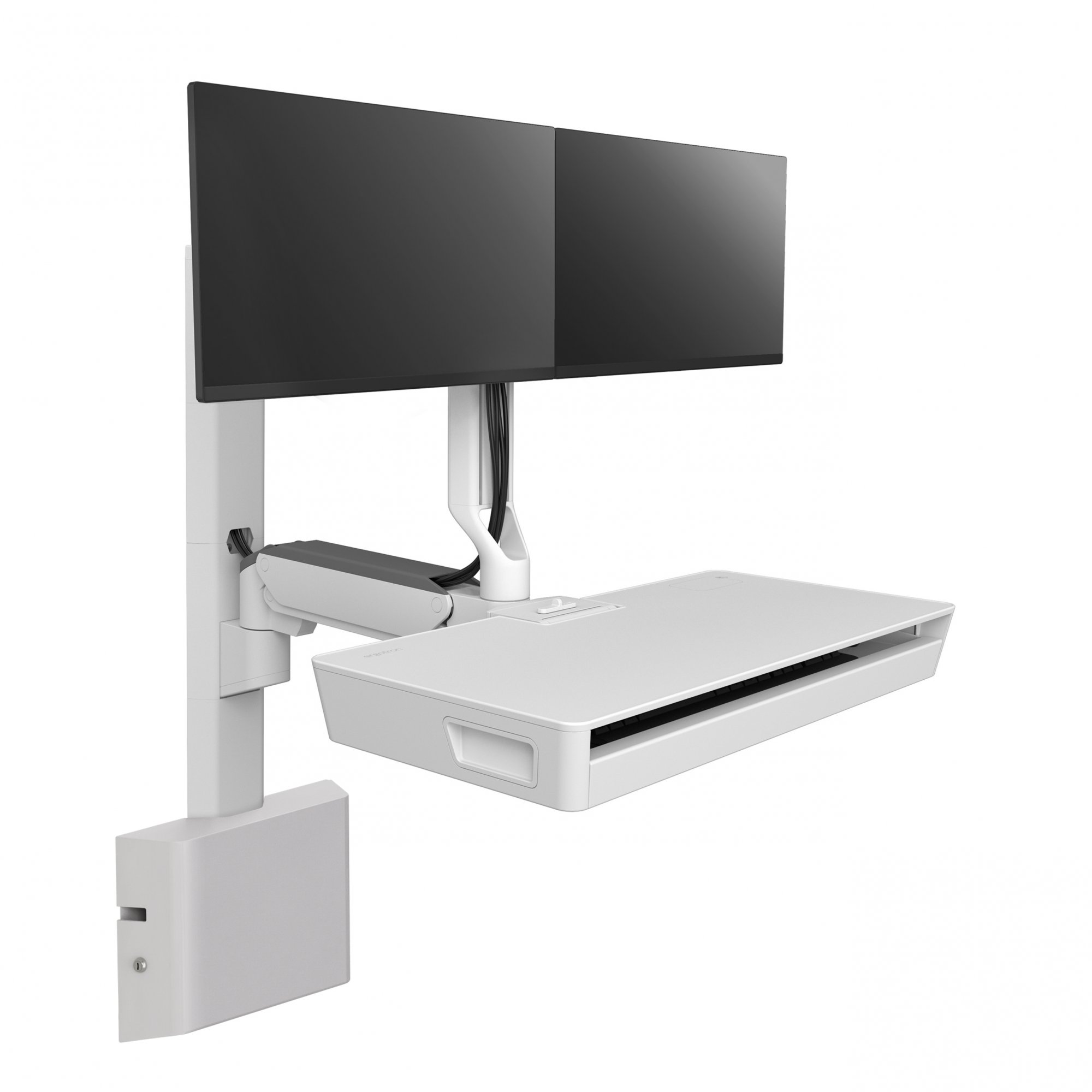 Ergotron CareFit Combo Dual-Monitor System with Worksurface