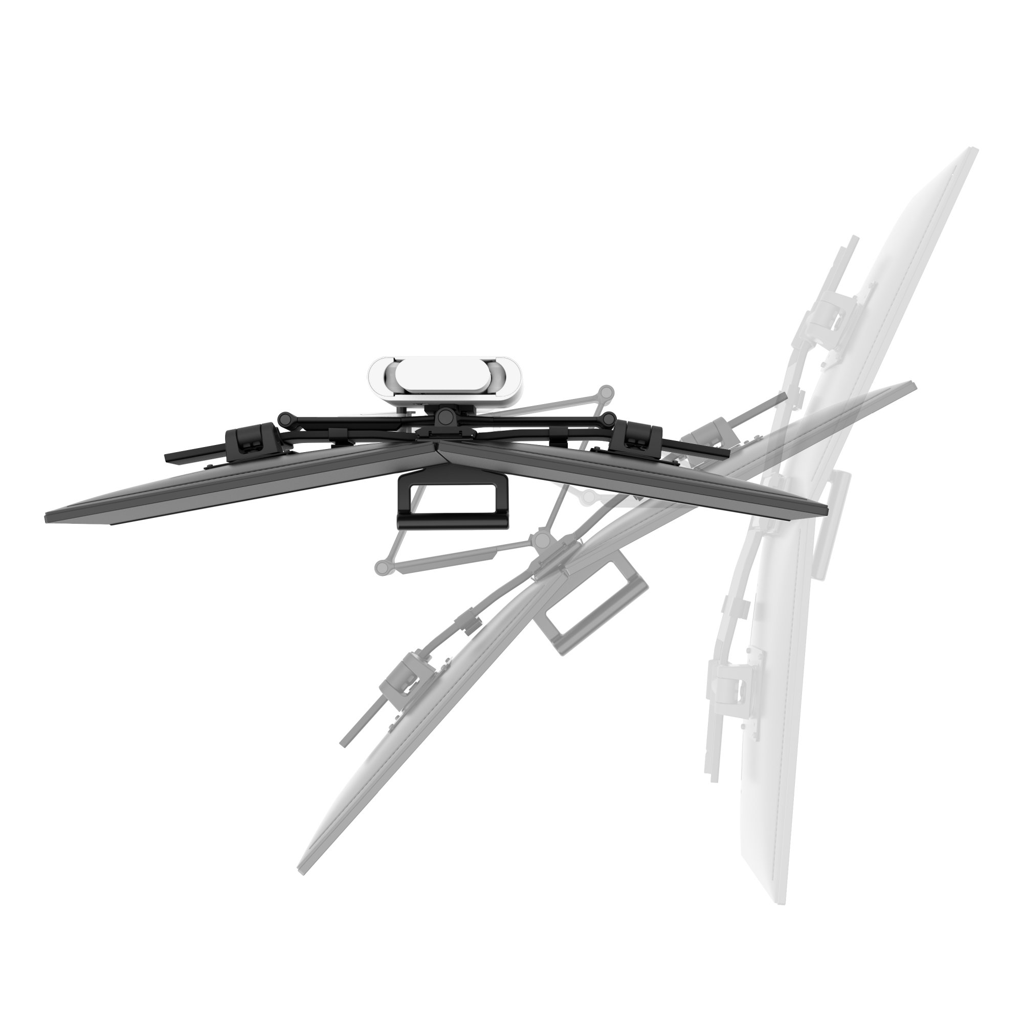 Ergotron TDD-MA-FS-251 TRACE Dual Monitor Mount with Slim-Profile Clamp (white)