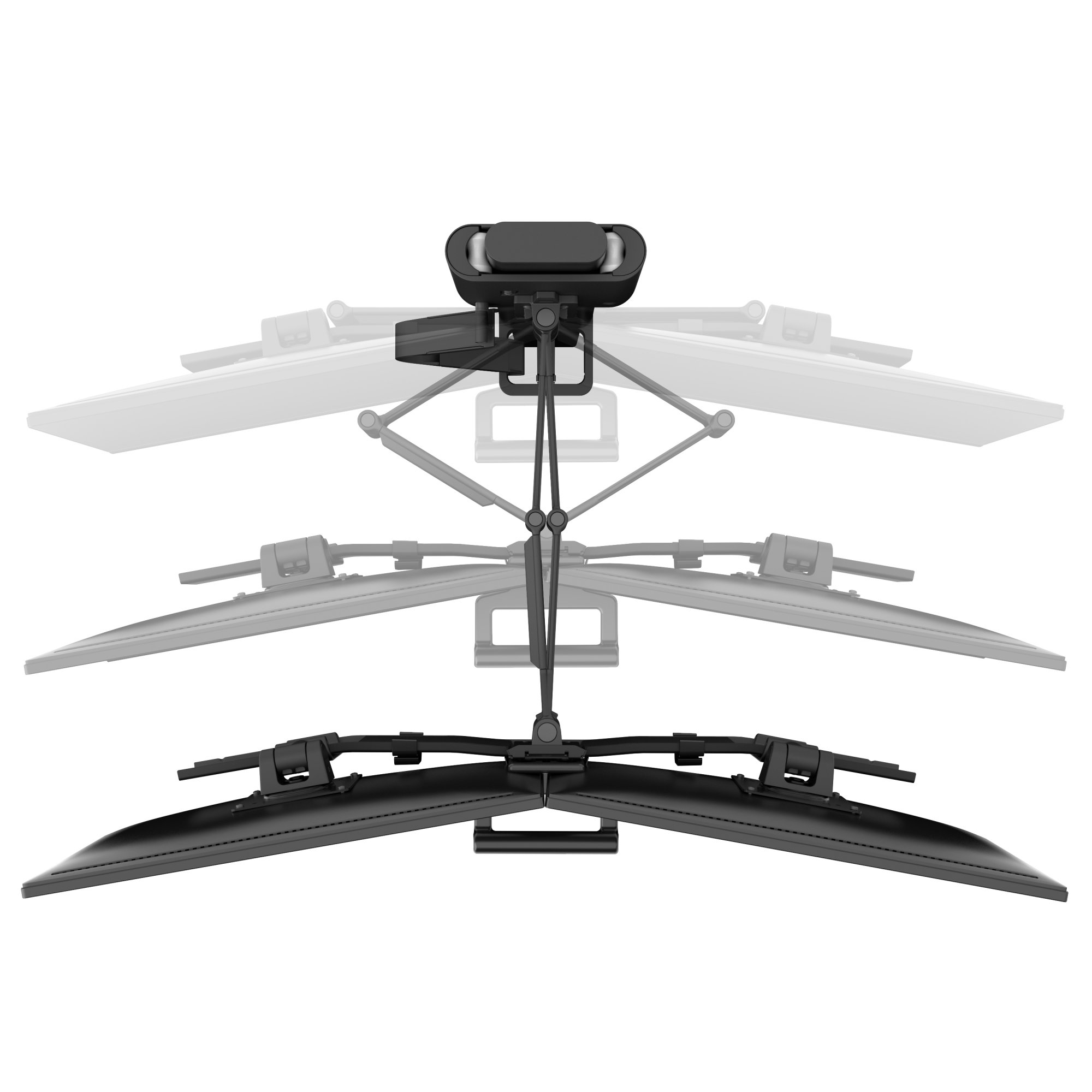Ergotron TDD-MA-PA-224 TRACE Dual Monitor Mount with Panel Clamp (black)