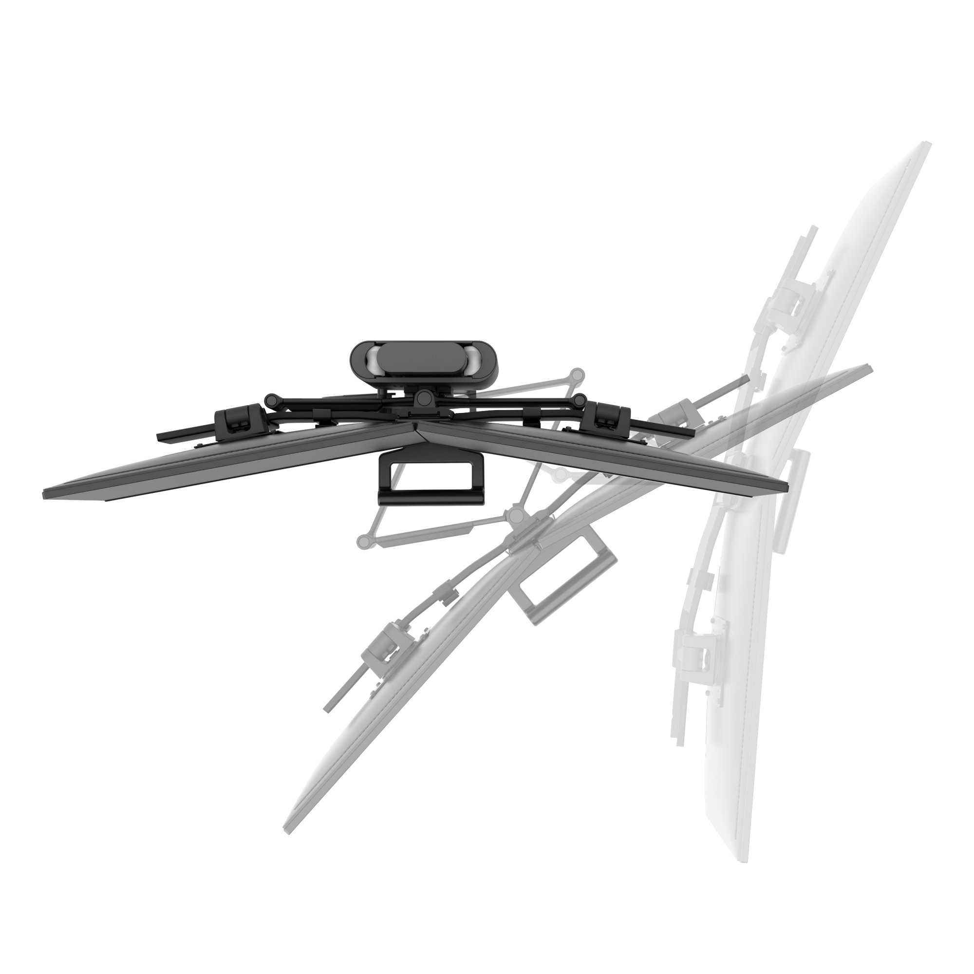 Ergotron TDD-MA-PA-224 TRACE Dual Monitor Mount with Panel Clamp (black)