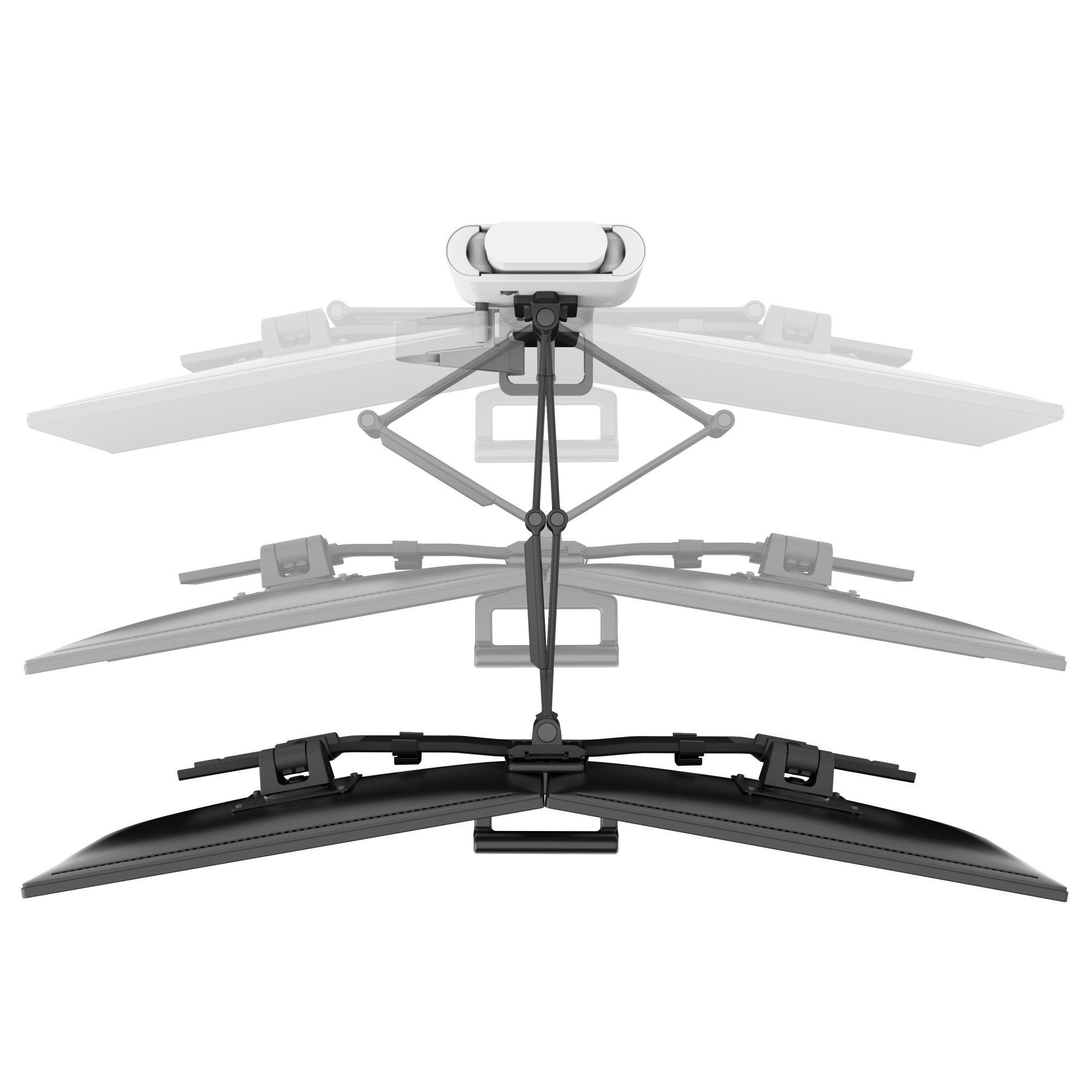 Ergotron TDD-MA-PA-251 TRACE Dual Monitor Mount with Panel Clamp (white)