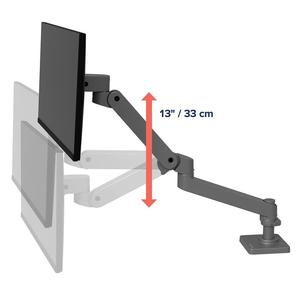 Ergotron 45-682-293 LX Pro Desk Mount Single Monitor Arm (gray)