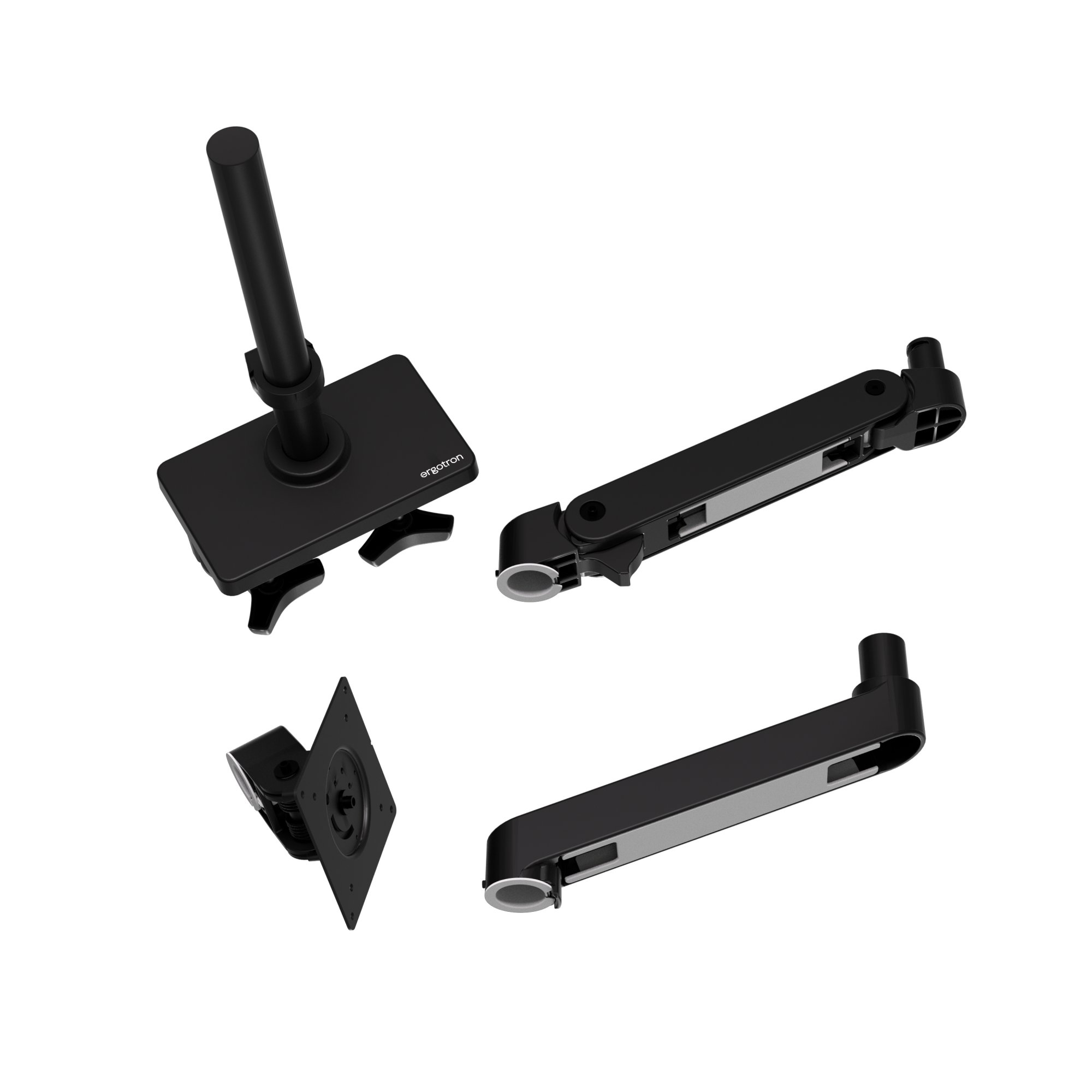 Ergotron 45-695-292 LX Pro Desk Mount Articulating Monitor Arm, Tall Pole (black)
