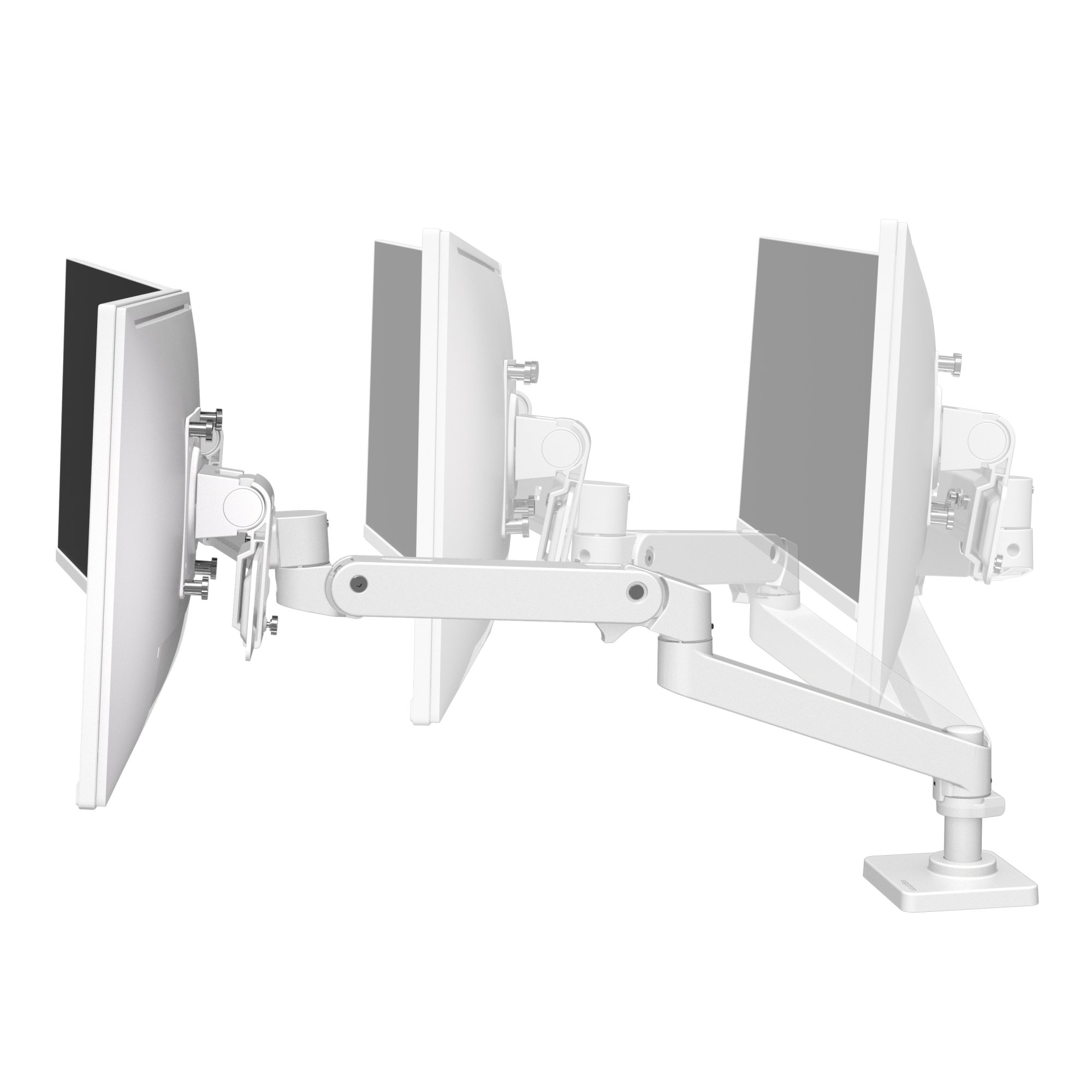 Ergotron 45-684-290 LX Pro Desk Mount Dual Monitor Direct Arm (white)