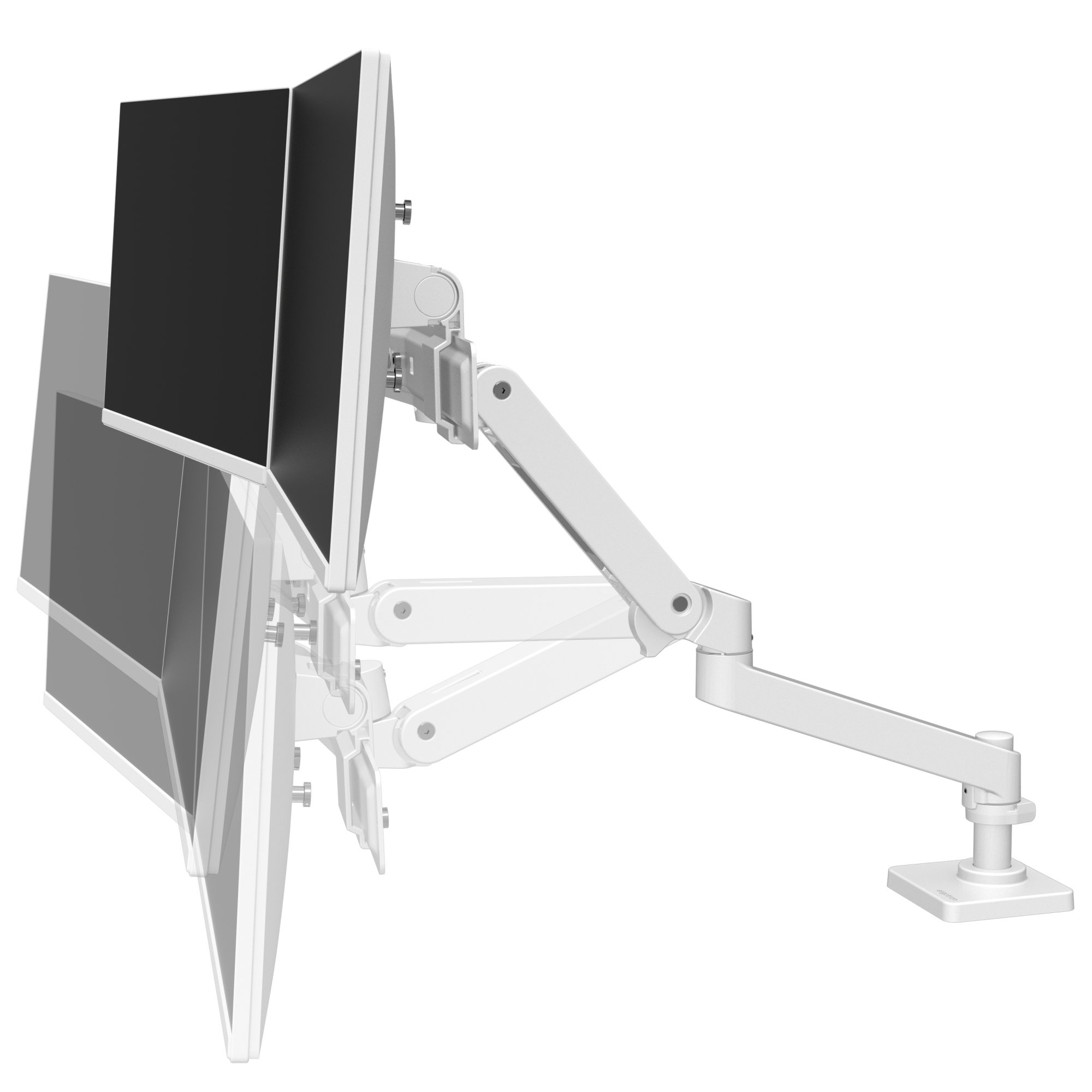Ergotron 45-684-290 LX Pro Desk Mount Dual Monitor Direct Arm (white)