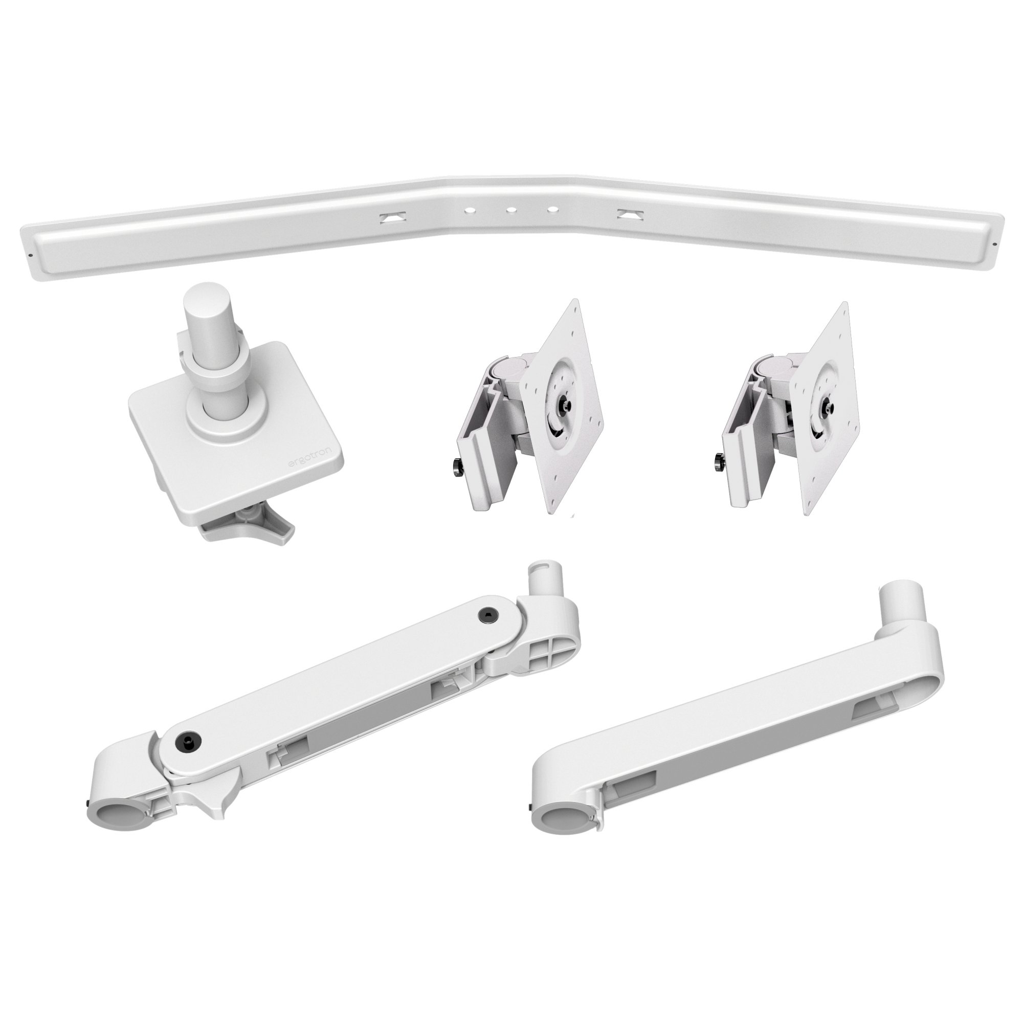 Ergotron 45-684-290 LX Pro Desk Mount Dual Monitor Direct Arm (white)
