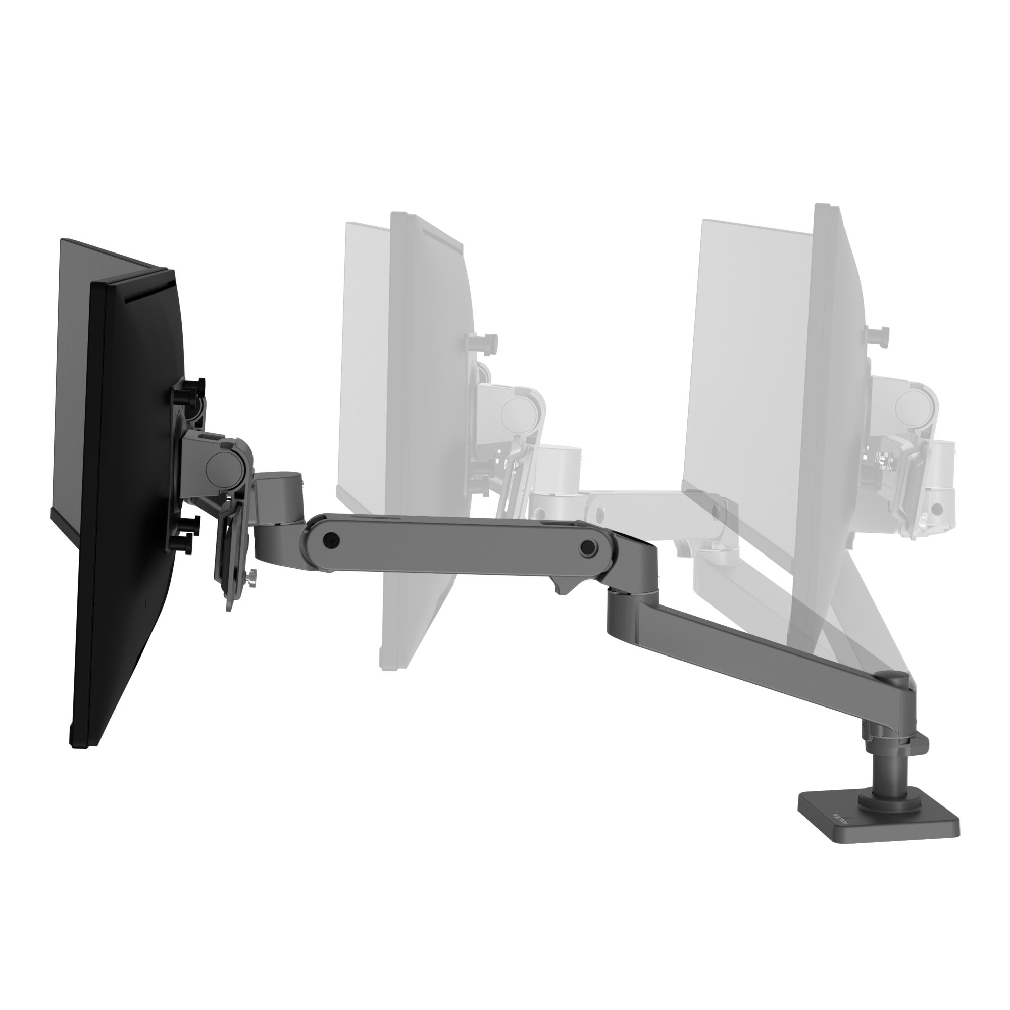 Ergotron 45-684-293 LX Pro Desk Mount Dual Monitor Direct Arm (grey)