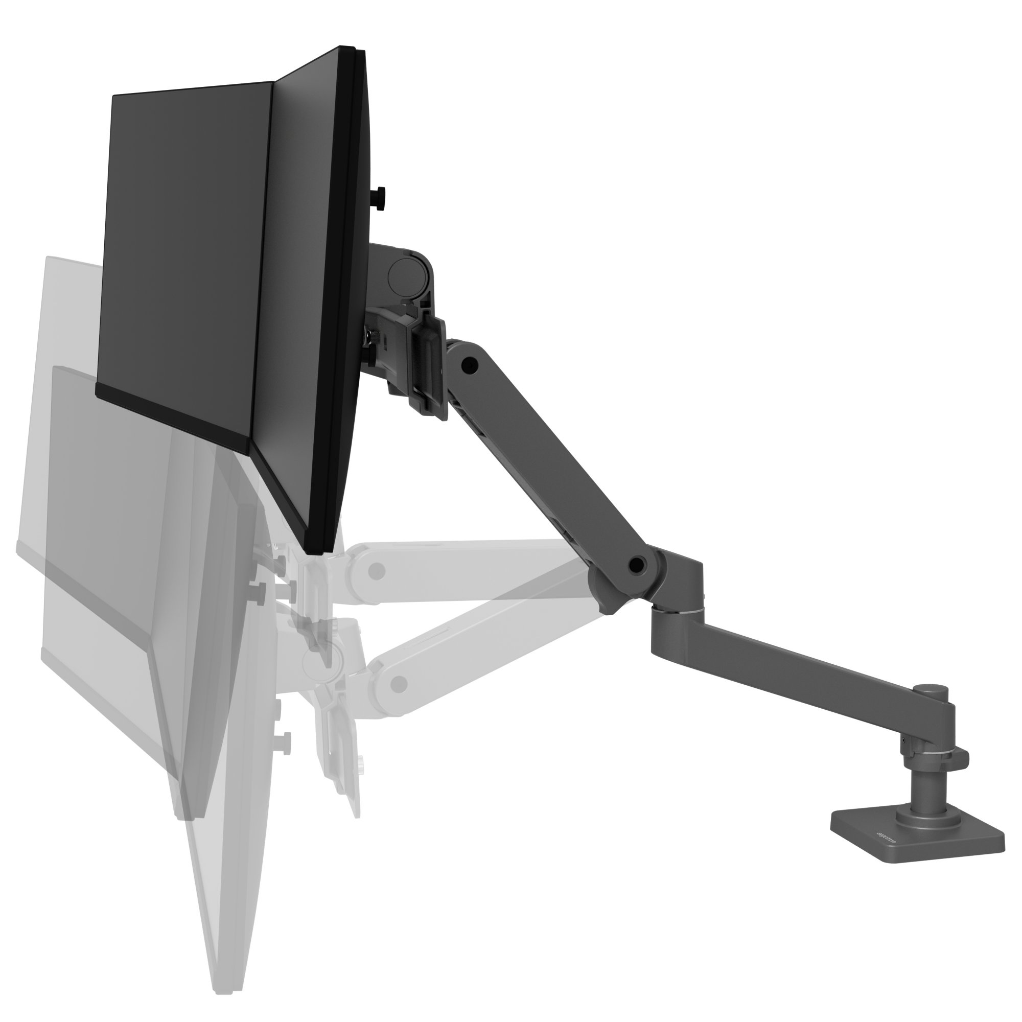 Ergotron 45-684-293 LX Pro Desk Mount Dual Monitor Direct Arm (grey)