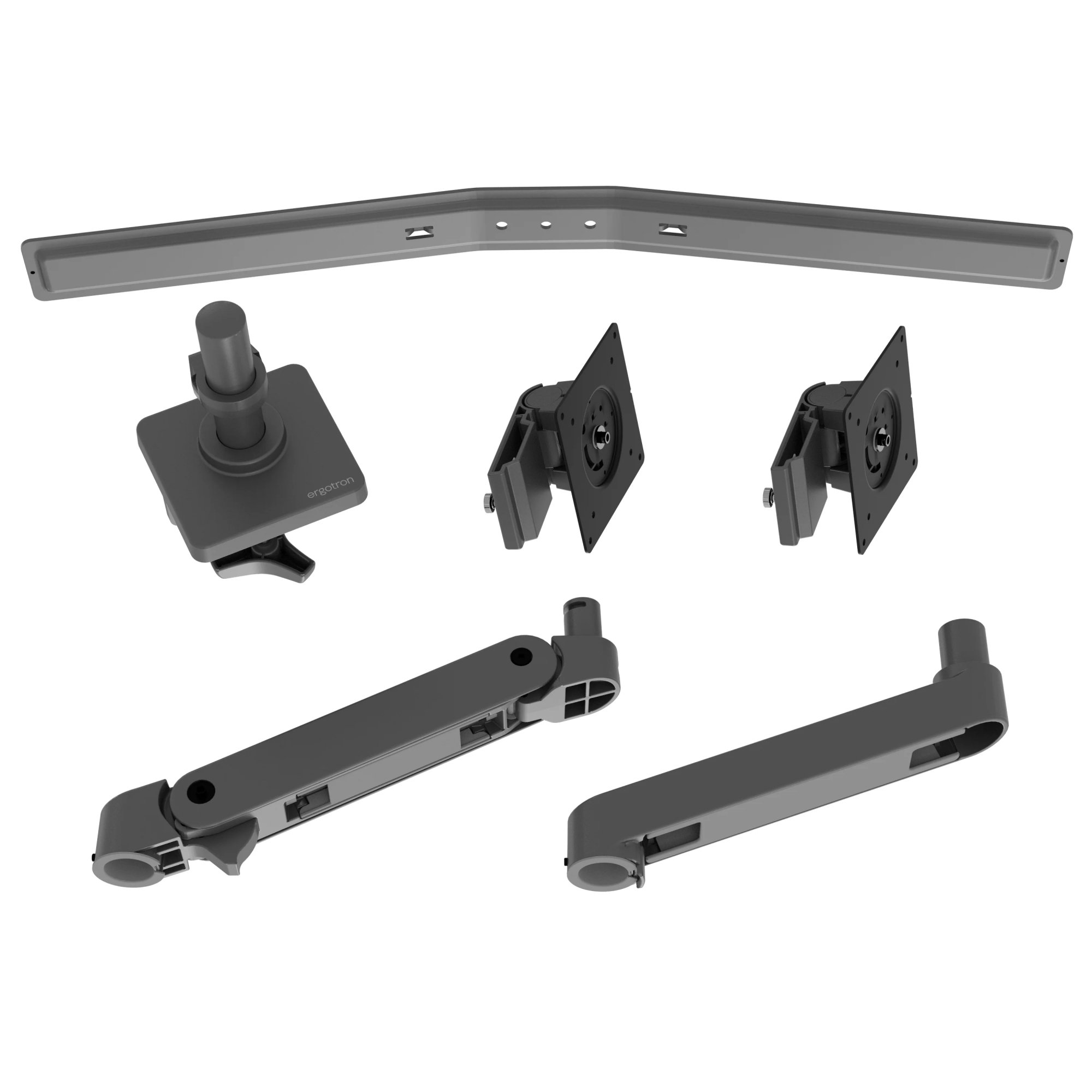 Ergotron 45-684-293 LX Pro Desk Mount Dual Monitor Direct Arm (grey)