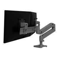 Ergotron 45-684-293 LX Pro Desk Mount Dual Monitor Direct Arm (grey)