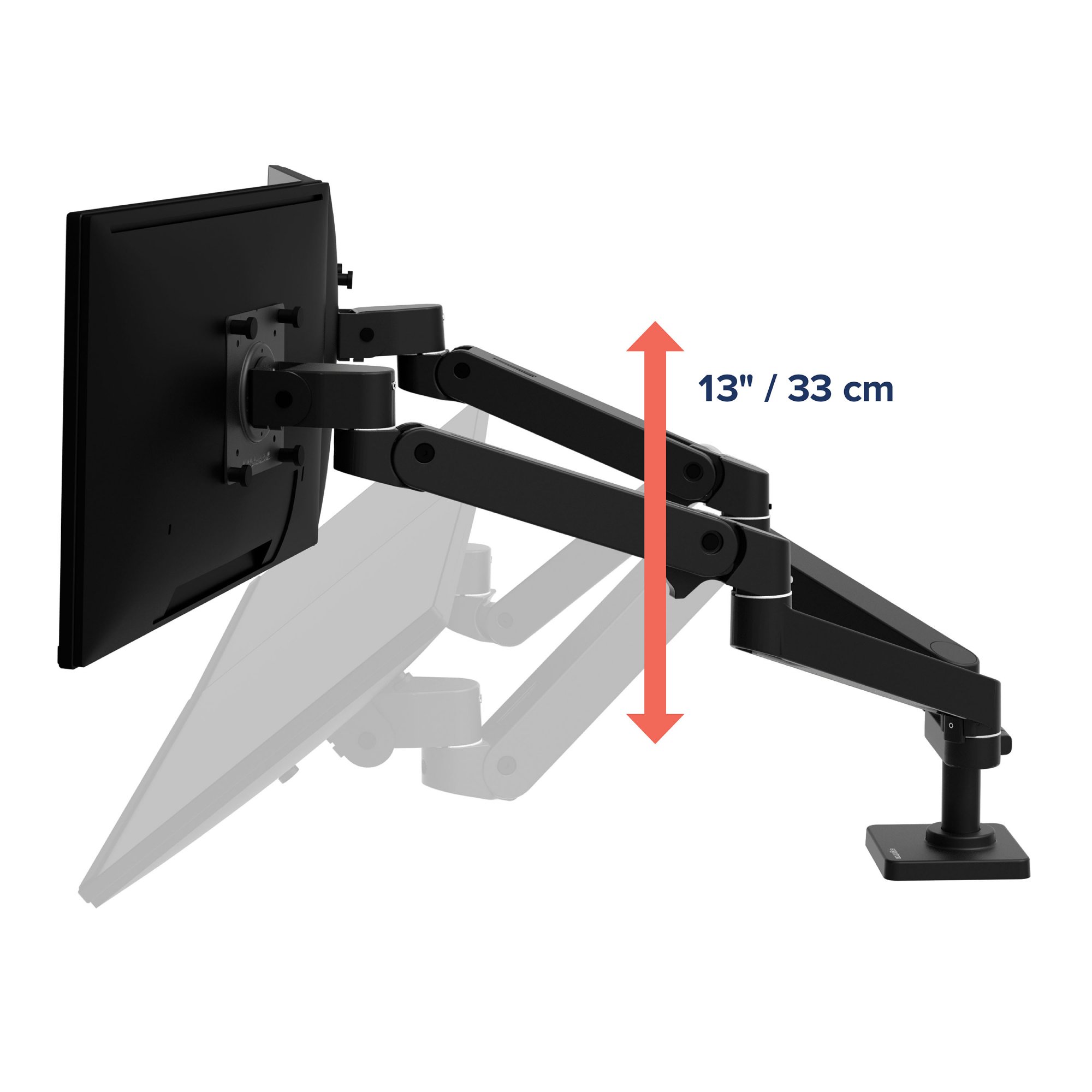 Ergotron 45-686-292 LX Pro Dual Monitor Side-by-Side Arm (black)